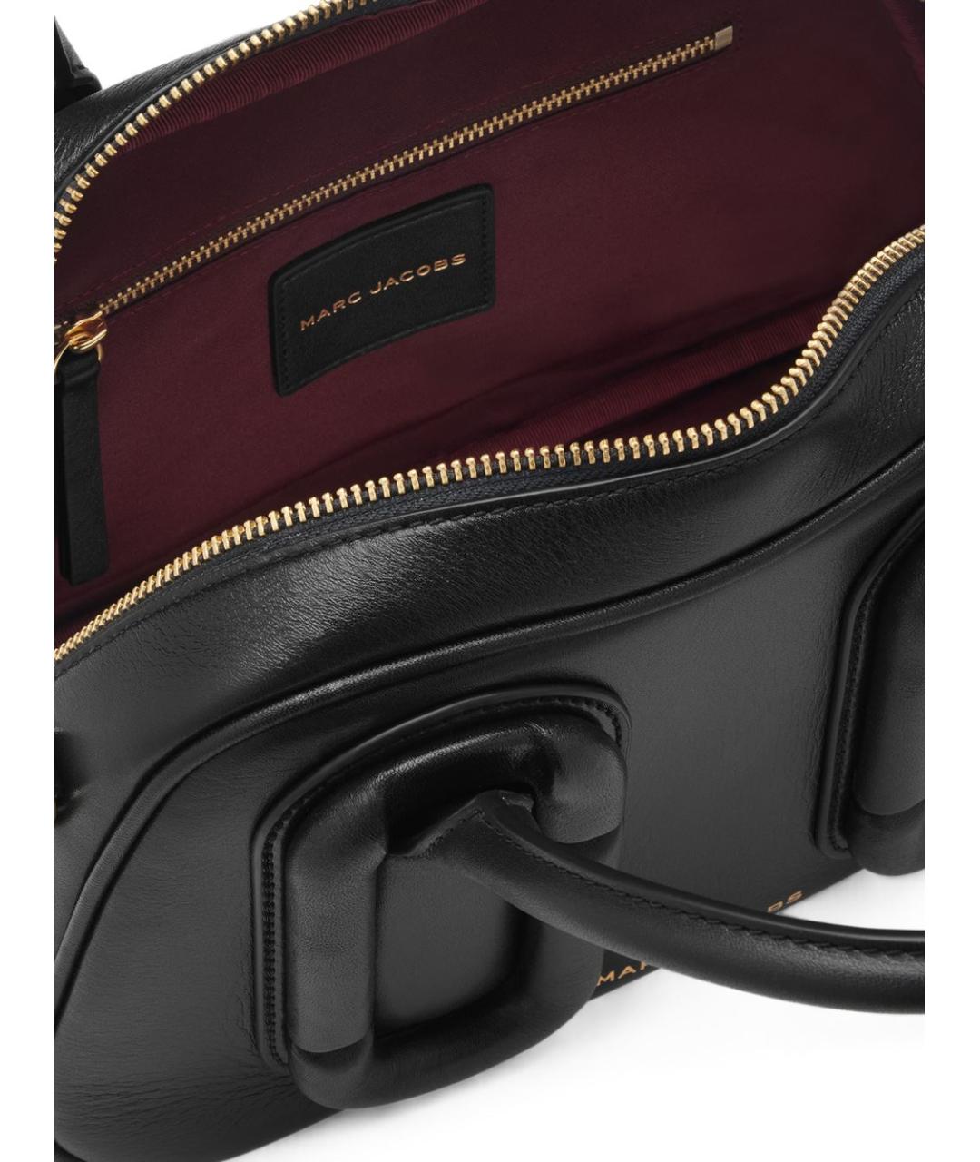 MARC JACOBS Черная кожаная сумка тоут, фото 3