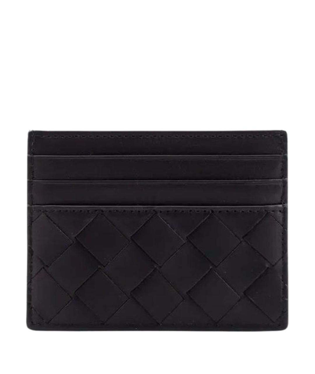 BOTTEGA VENETA Черный кожаный кардхолдер, фото 1