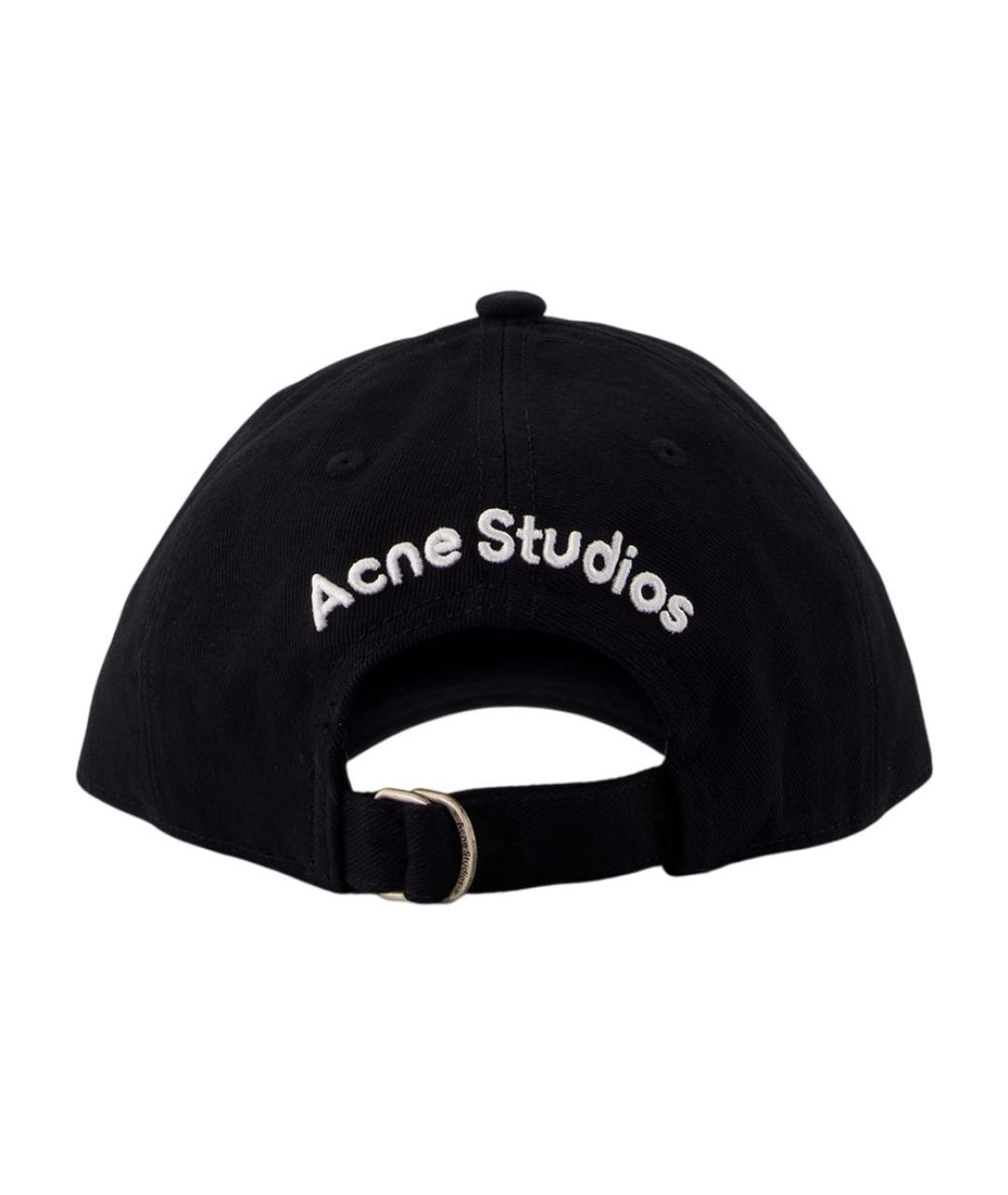 ACNE STUDIOS Черная хлопковая кепка, фото 2