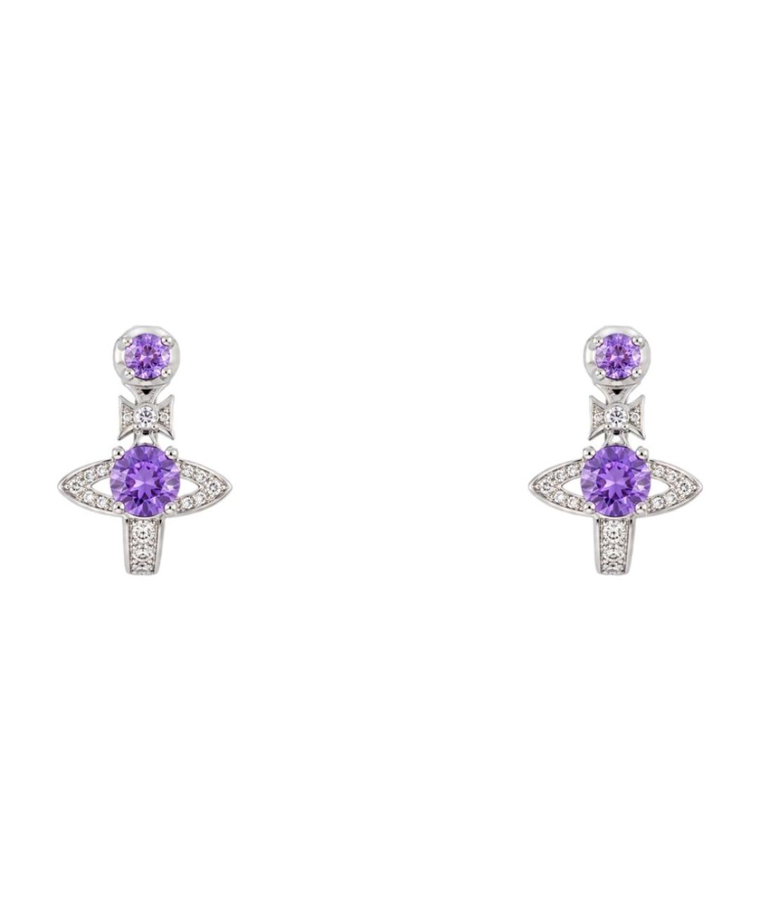 VIVIENNE WESTWOOD Серебряные металлические серьги, фото 1