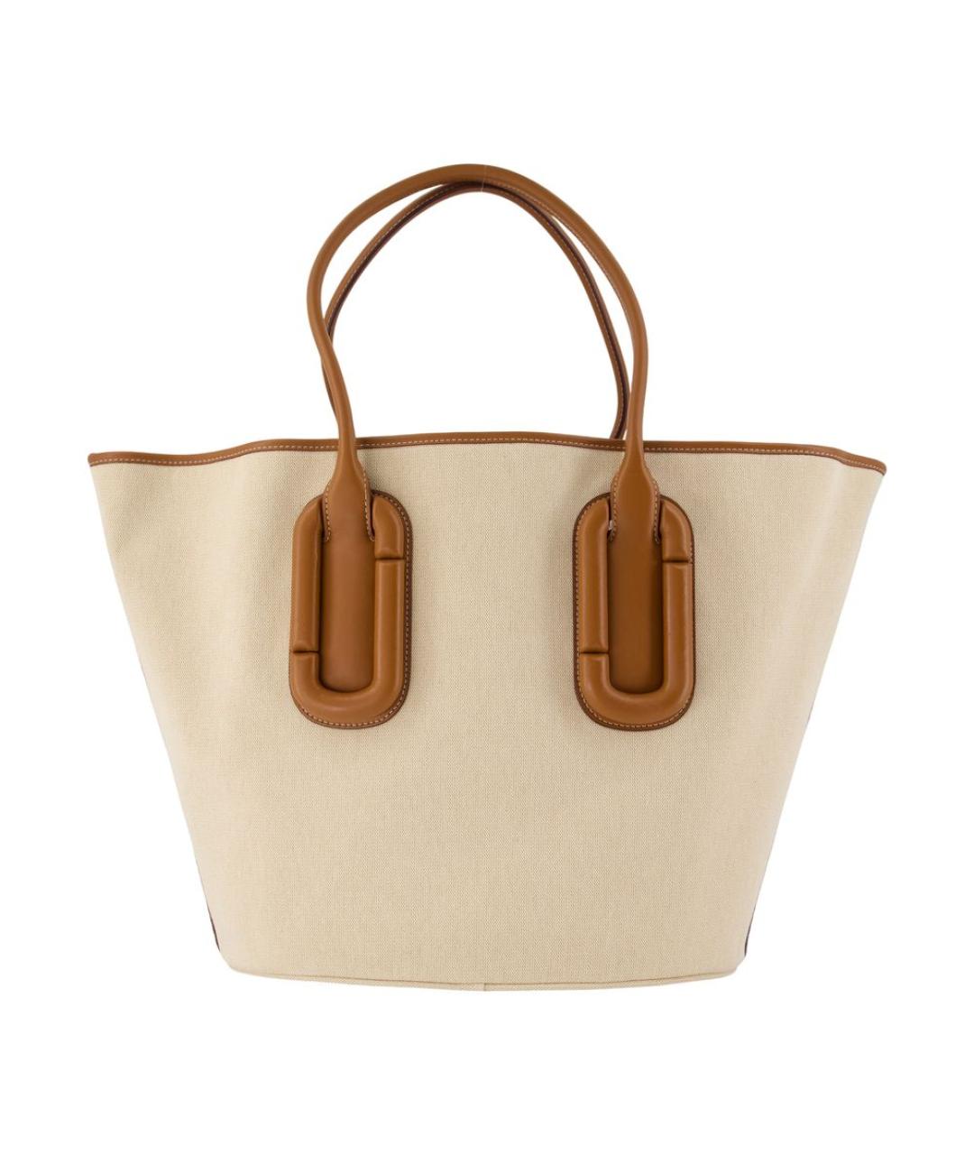 MARC JACOBS Бежевая хлопковая сумка тоут, фото 3