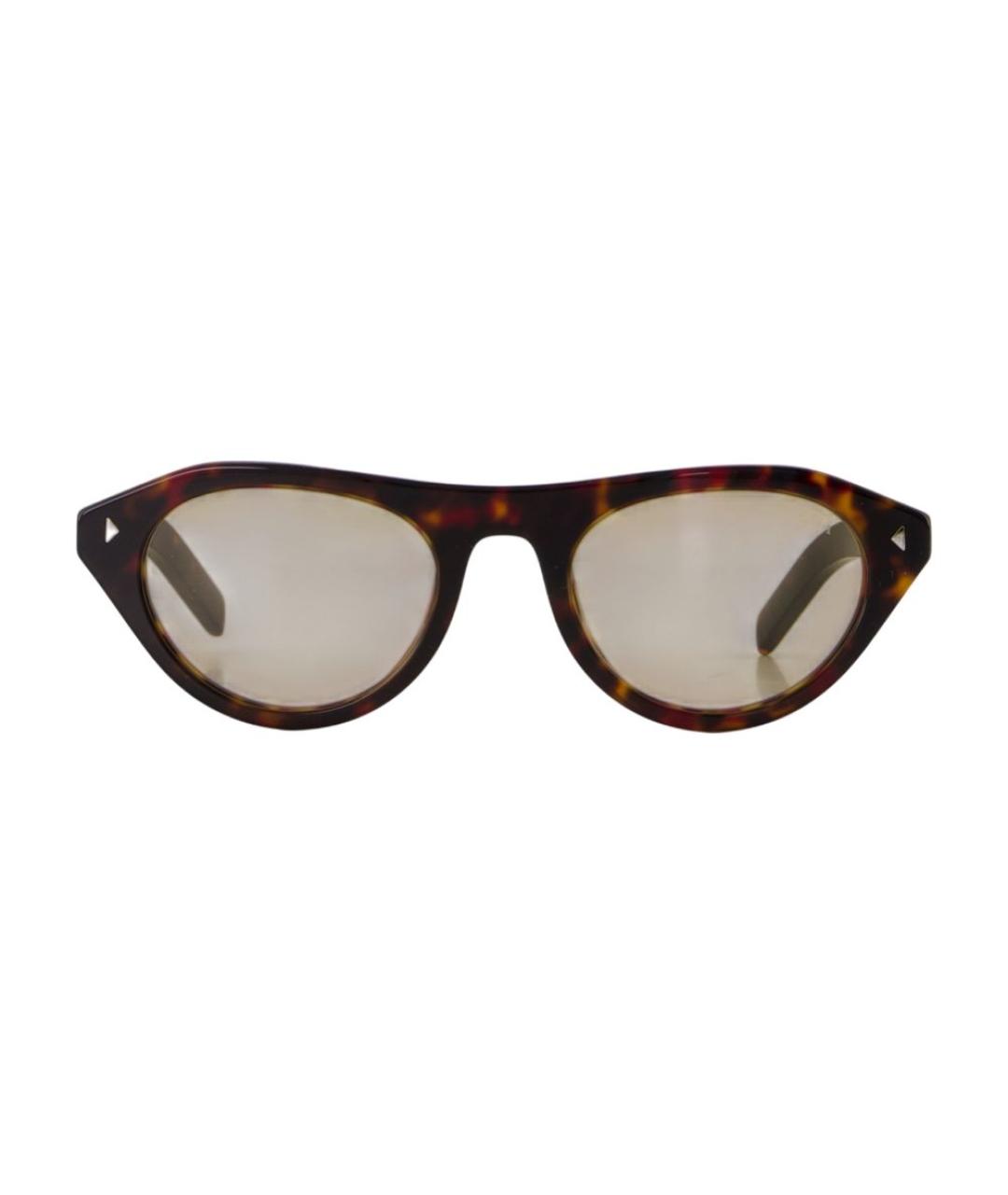PRADA Коричневые солнцезащитные очки, фото 1