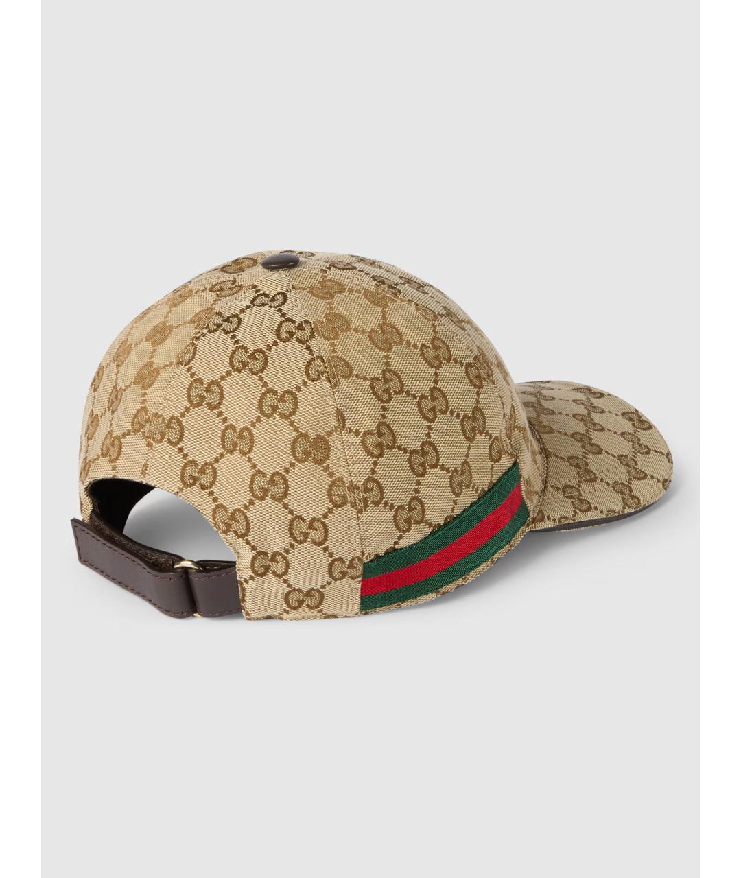 GUCCI Бежевая синтетическая кепка/бейсболка, фото 3