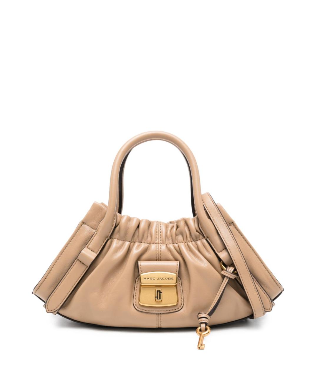MARC JACOBS Коричневая кожаная сумка с короткими ручками, фото 1