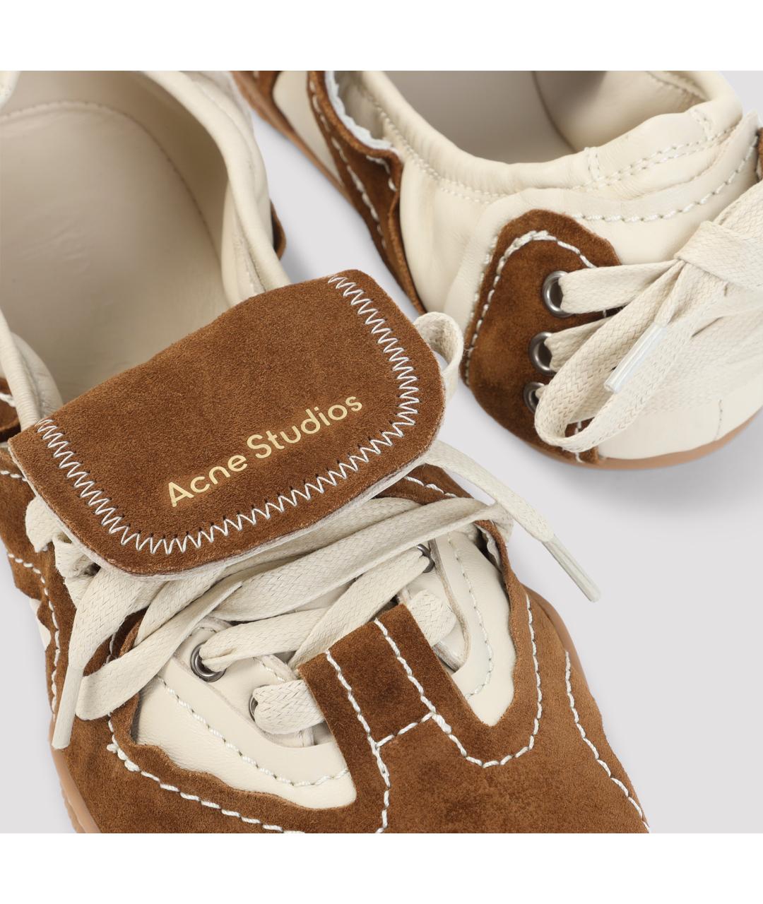 ACNE STUDIOS Мульти кожаные кроссовки, фото 4