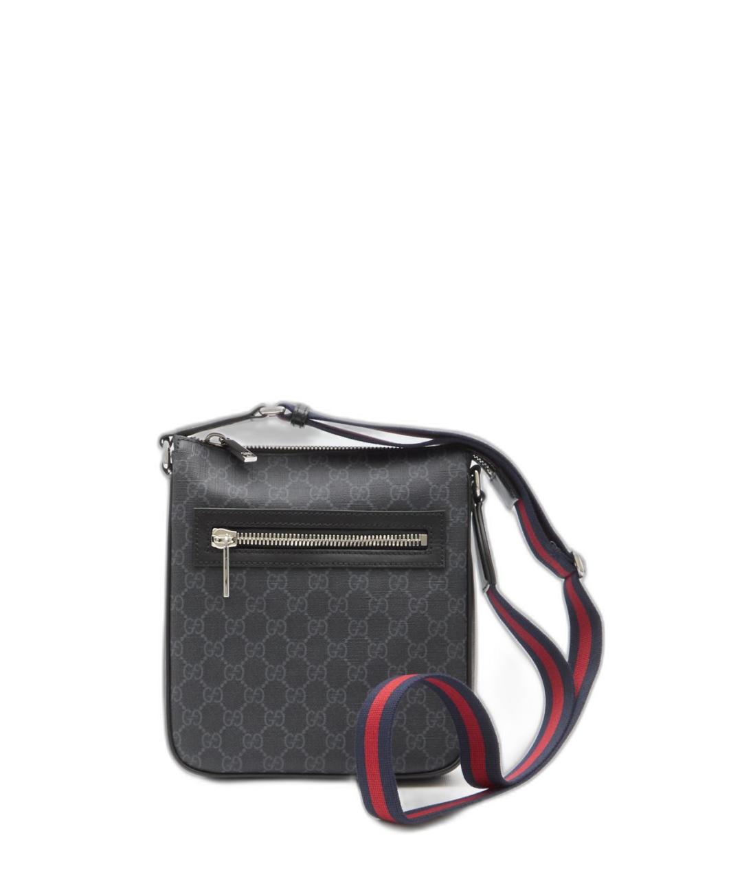 GUCCI Черная тканевая сумка на плечо, фото 1