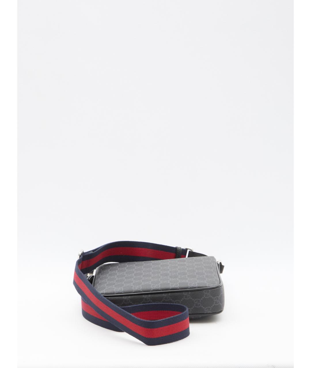 GUCCI Черная тканевая сумка на плечо, фото 3
