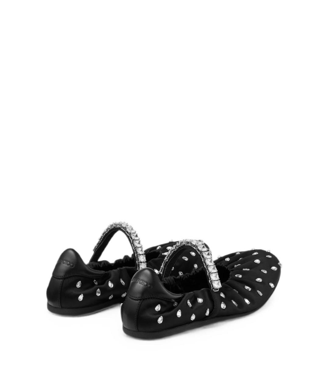 JIMMY CHOO Черные кожаные балетки, фото 3