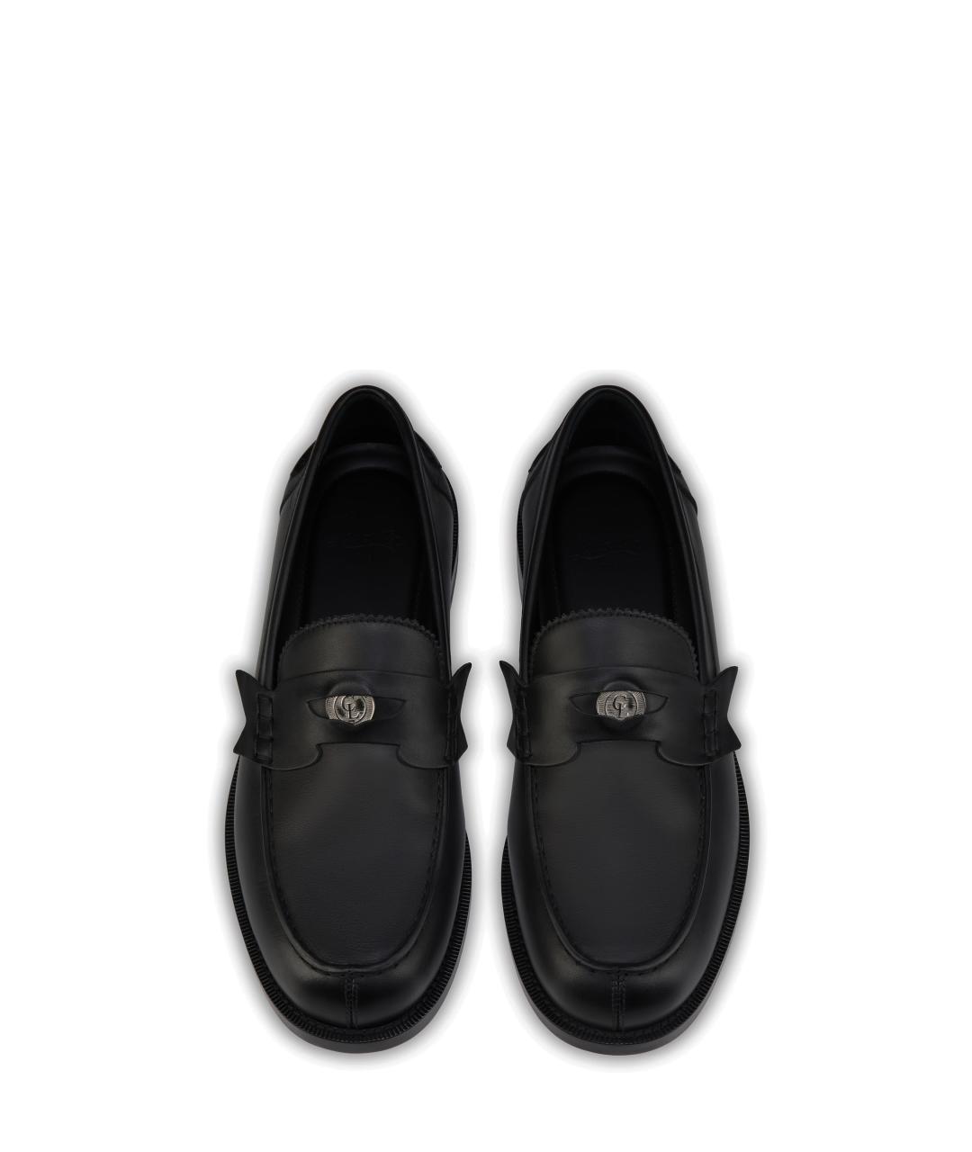 CHRISTIAN LOUBOUTIN Черные кожаные лоферы, фото 4