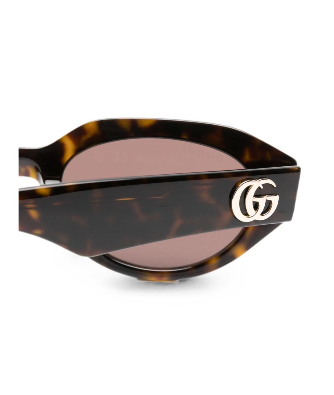 GUCCI Коричневые солнцезащитные очки, фото 3