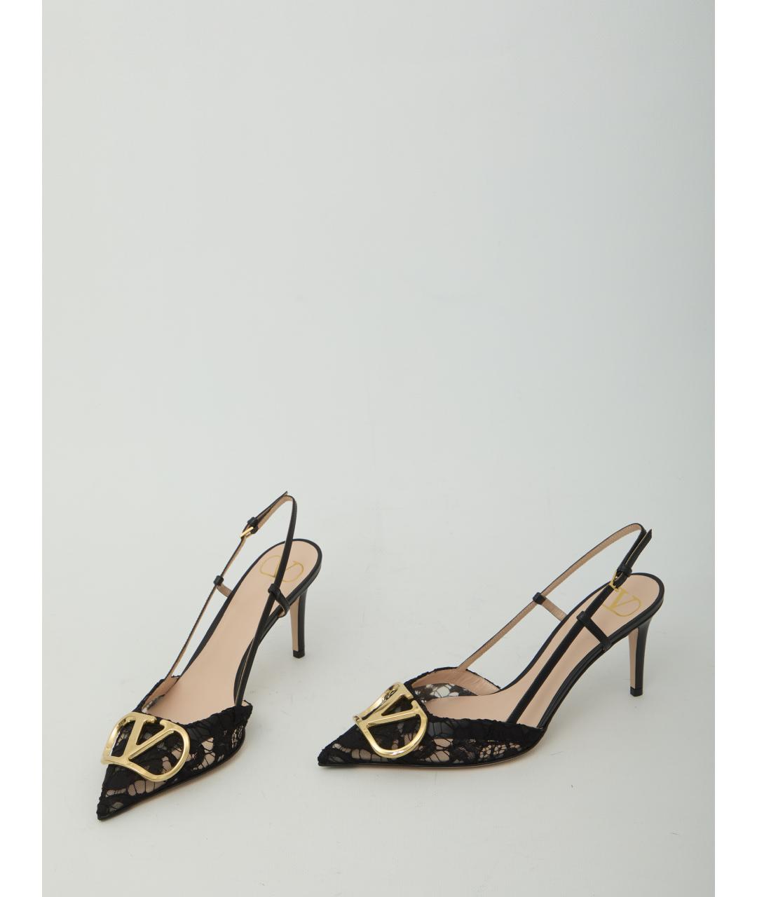 VALENTINO Черные синтетические туфли, фото 5