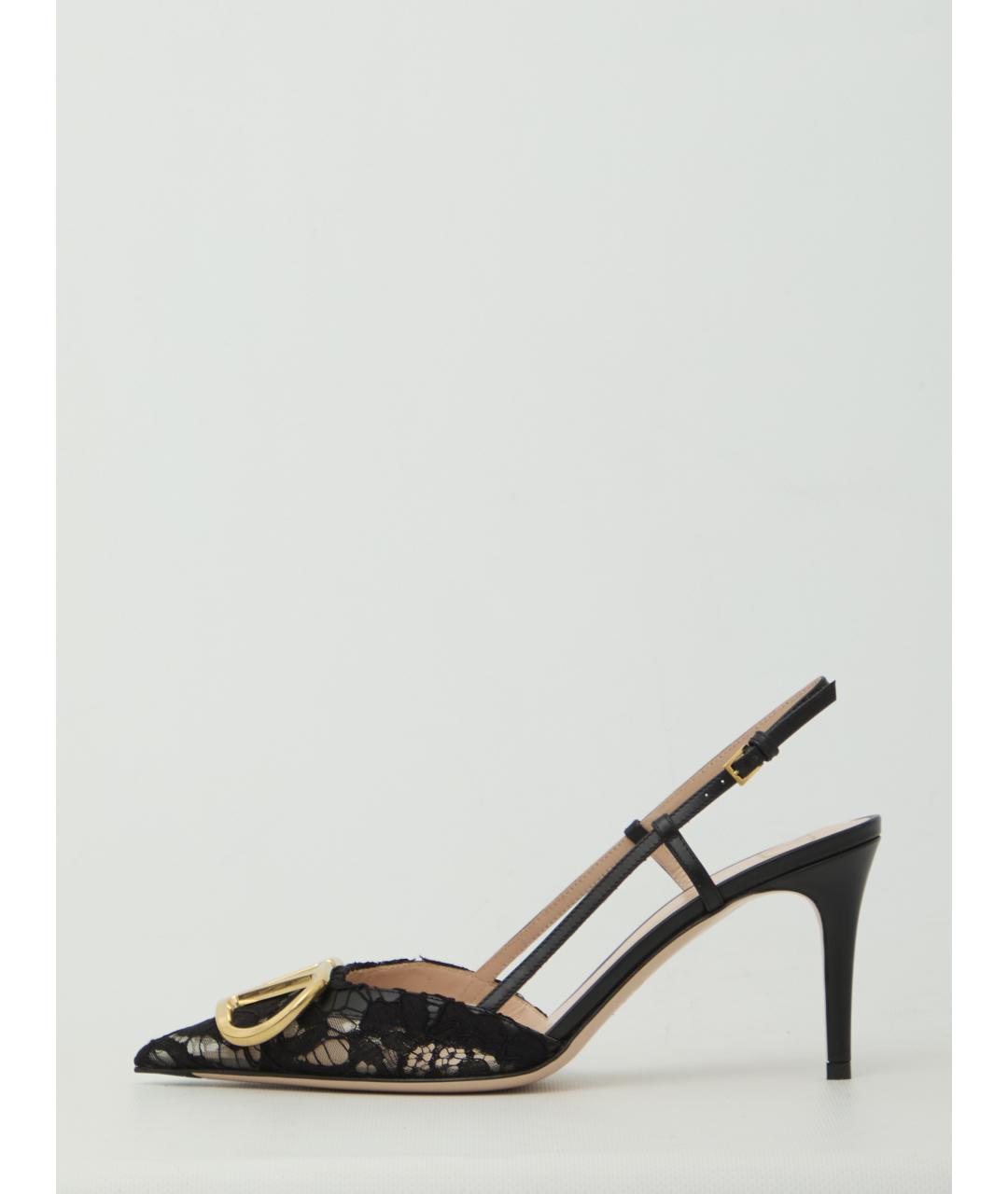 VALENTINO Черные синтетические туфли, фото 4