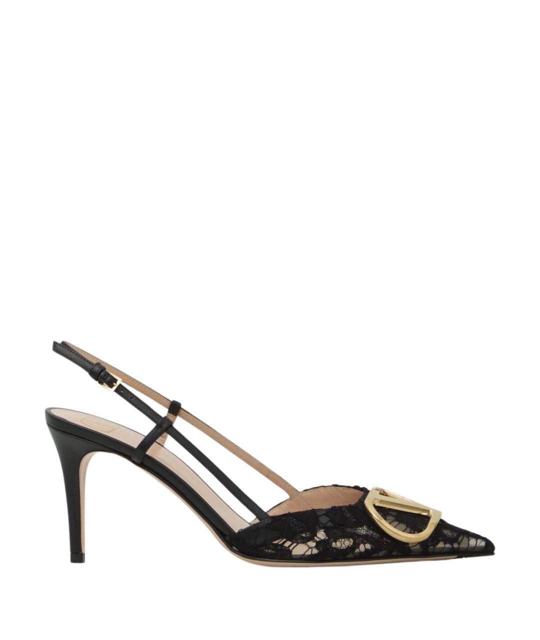 VALENTINO Черные синтетические туфли, фото 1