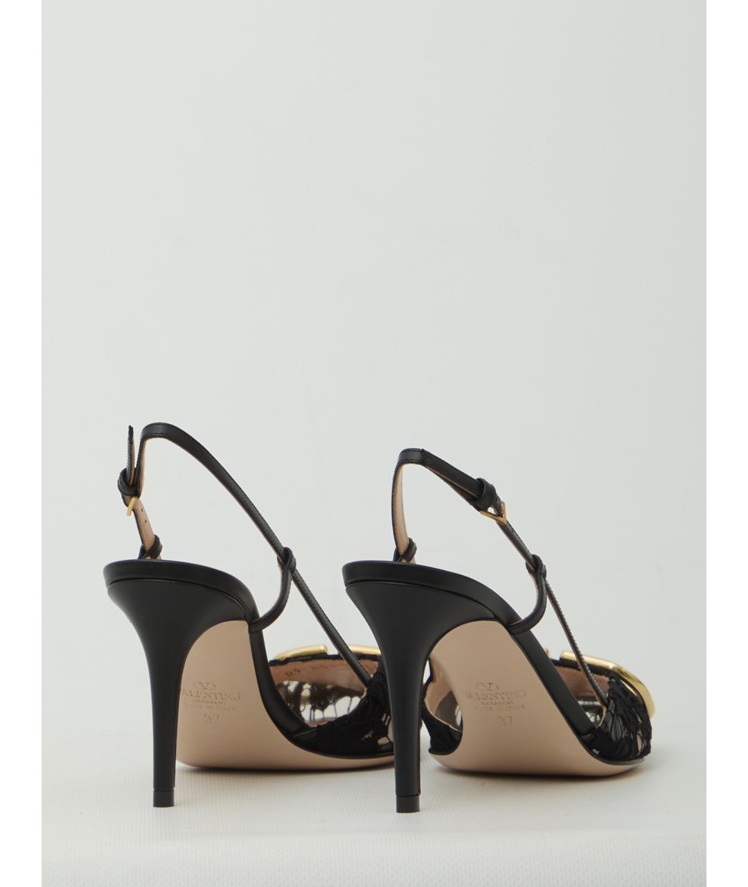VALENTINO Черные синтетические туфли, фото 3