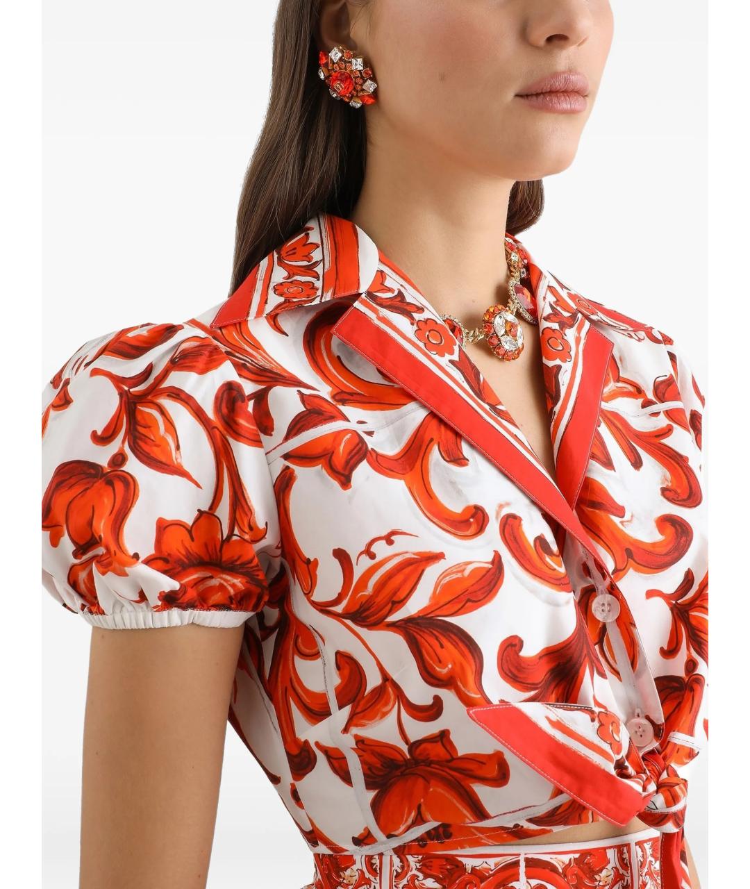 DOLCE&GABBANA Оранжевая рубашка, фото 4