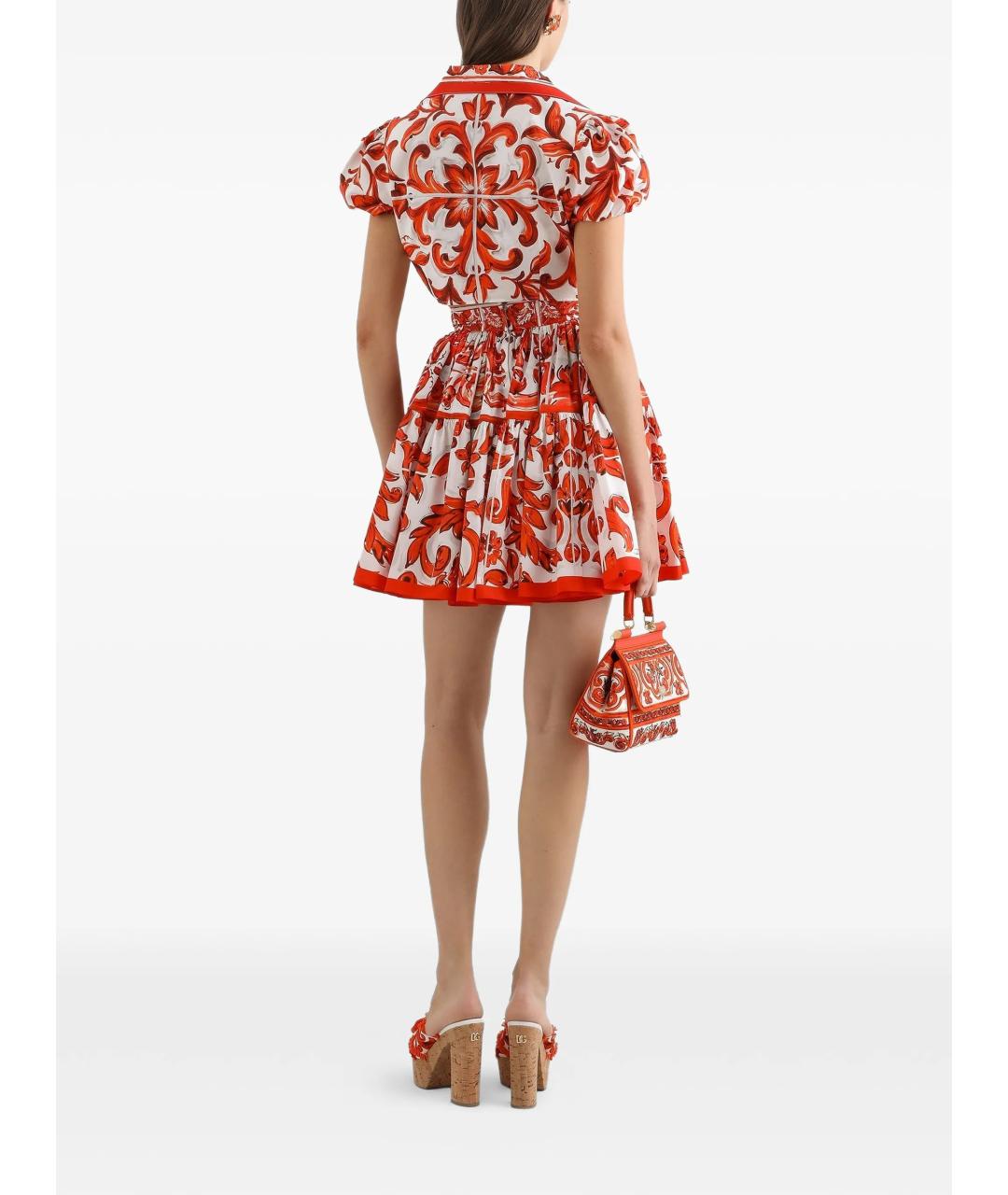DOLCE&GABBANA Оранжевая рубашка, фото 3