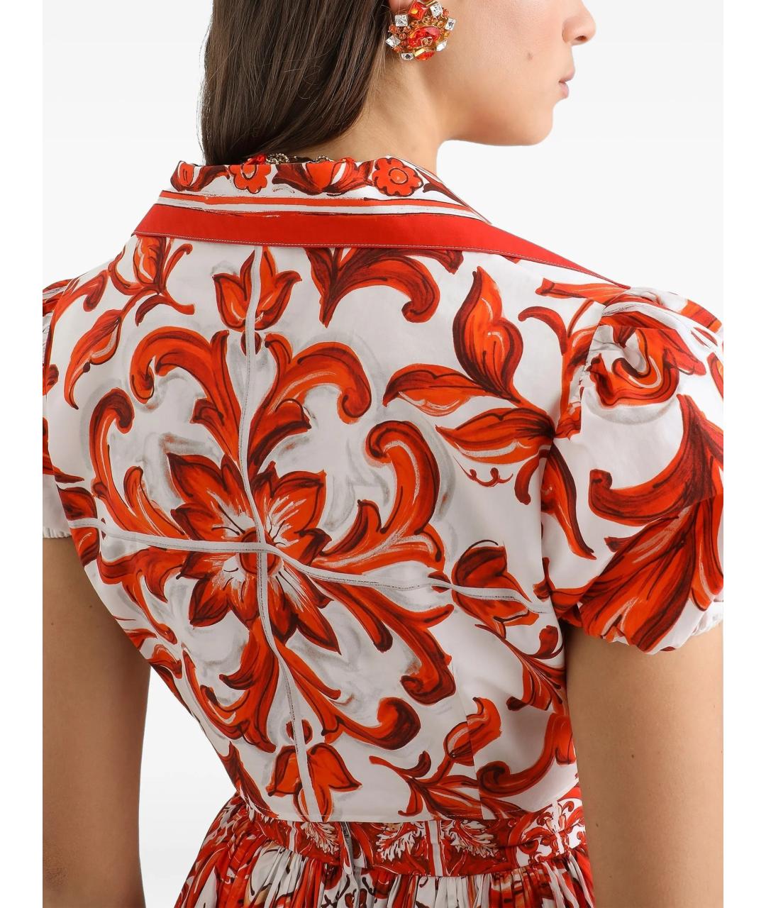 DOLCE&GABBANA Оранжевая рубашка, фото 5