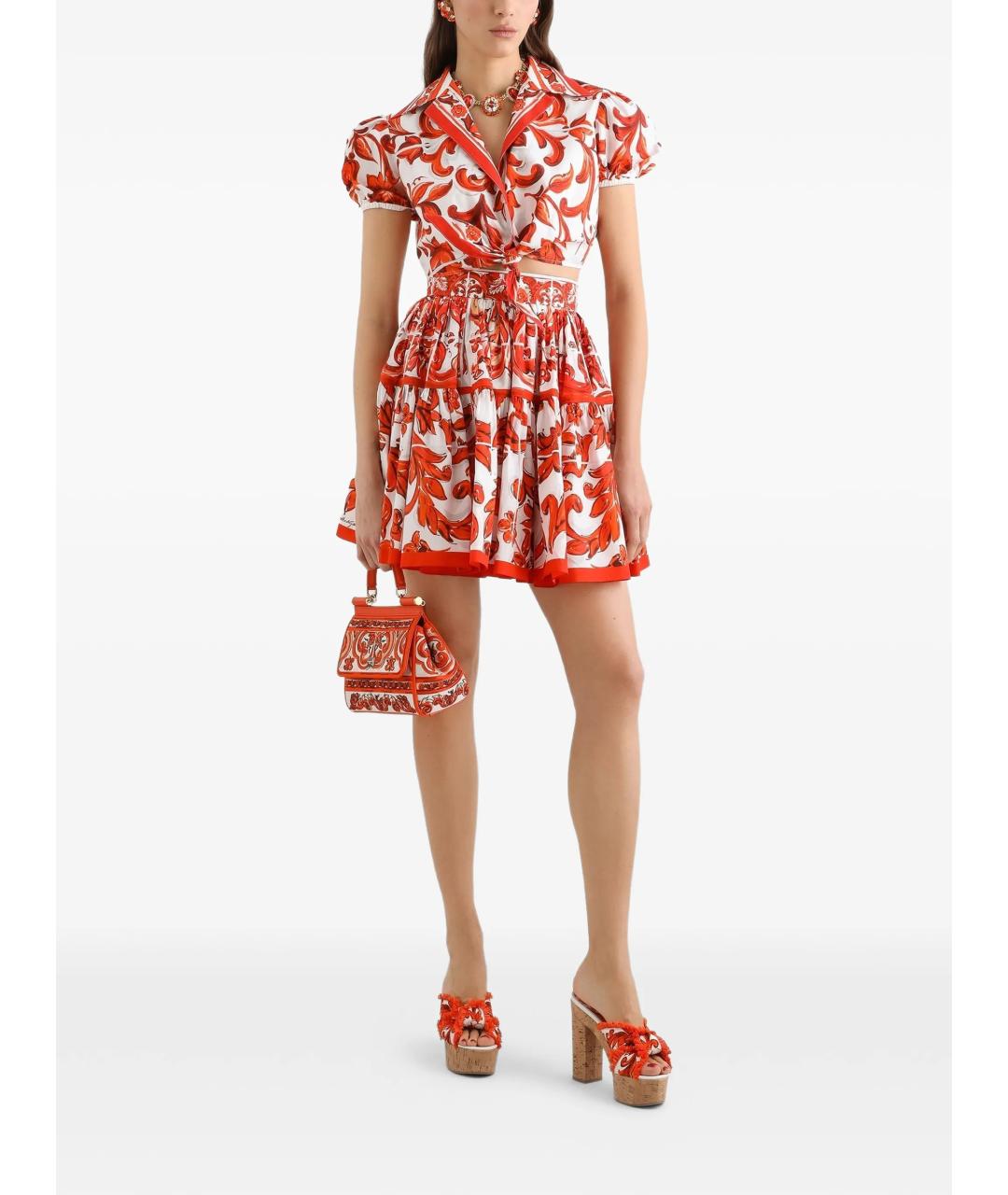 DOLCE&GABBANA Оранжевая рубашка, фото 2