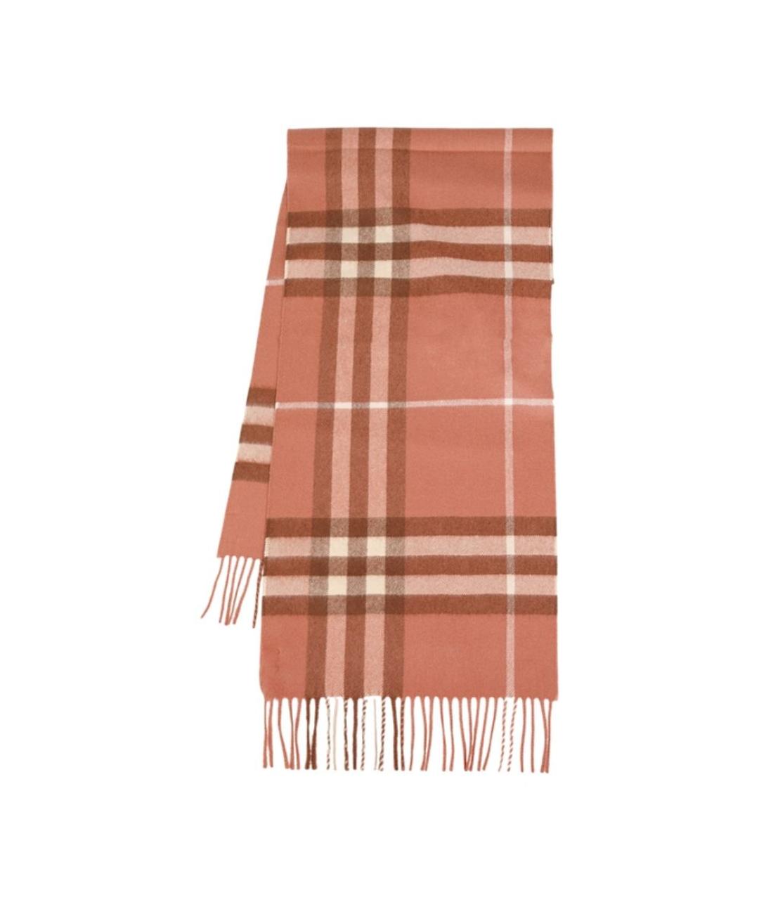 BURBERRY Коричневый кашемировый шарф, фото 2