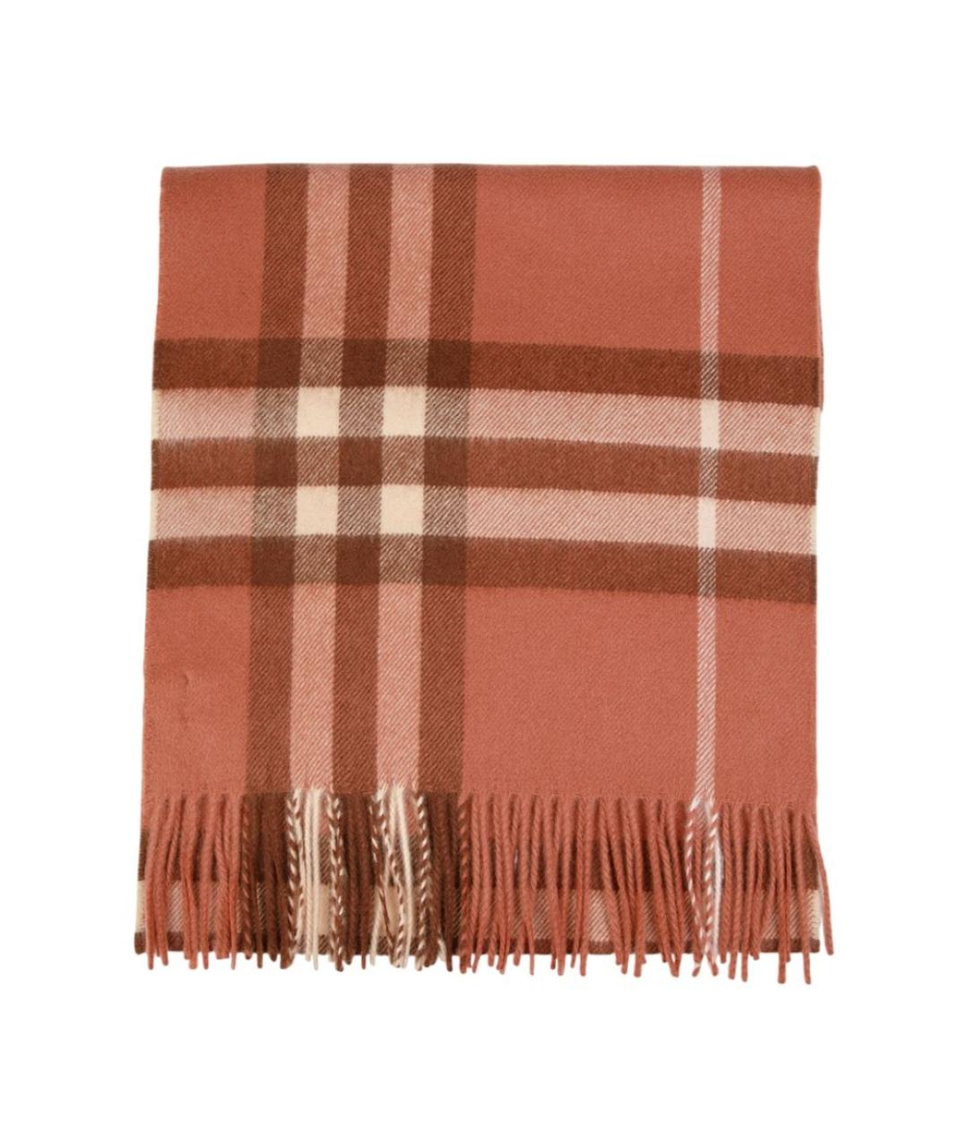 BURBERRY Коричневый кашемировый шарф, фото 1