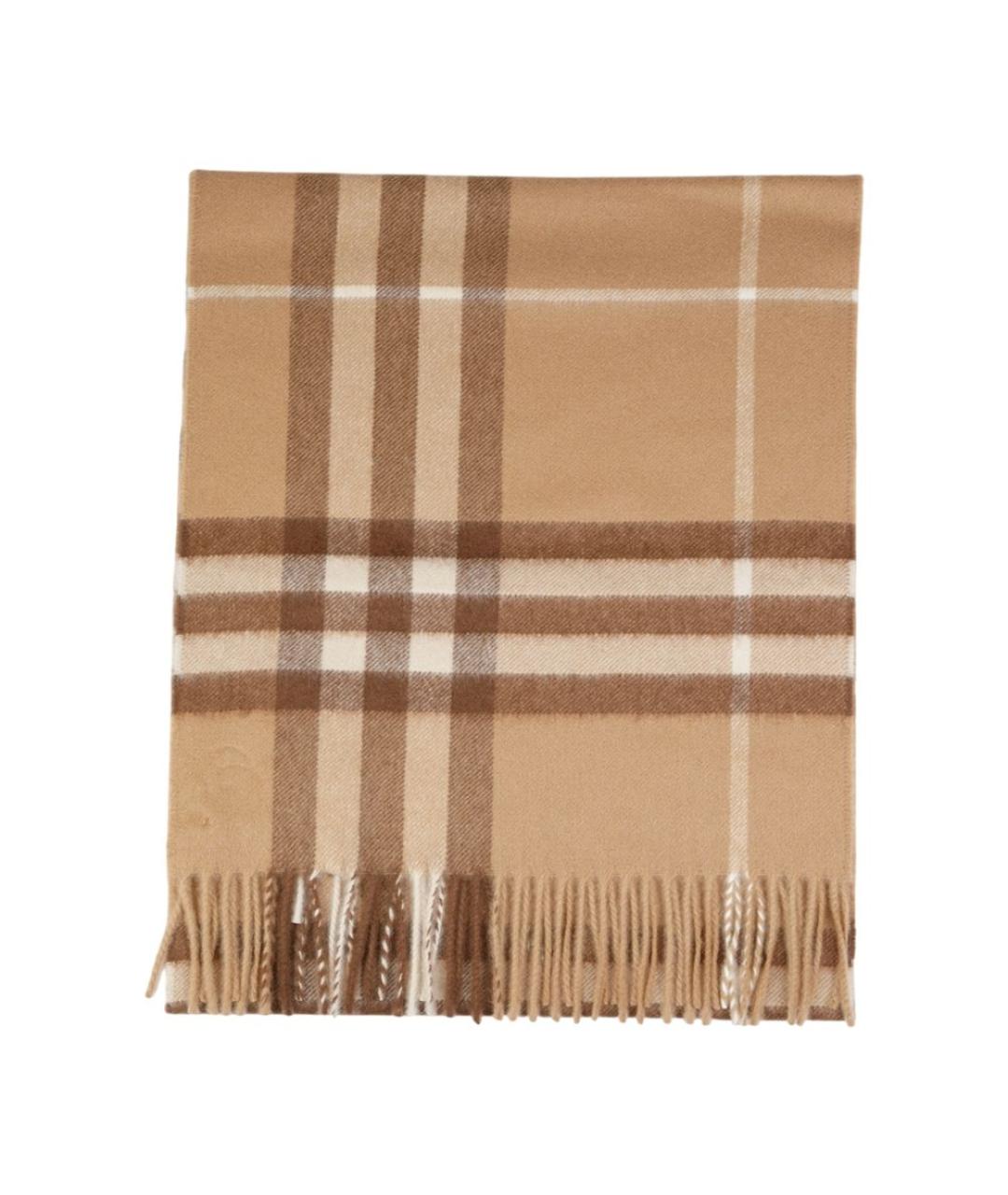 BURBERRY Коричневый кашемировый шарф, фото 3