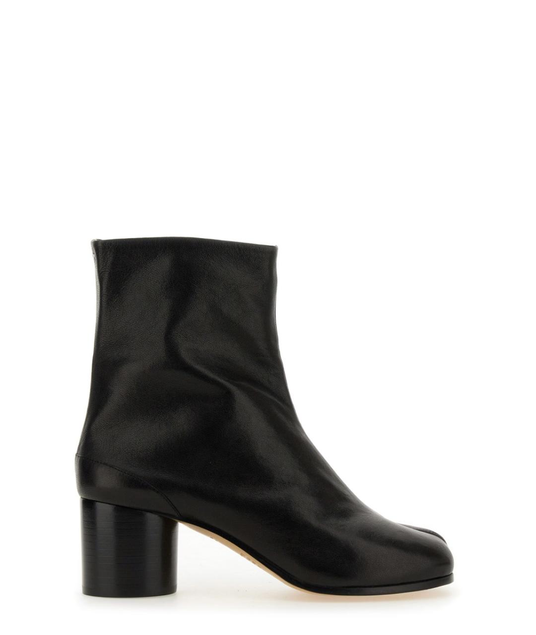 MAISON MARGIELA Черные кожаные ботильоны, фото 5