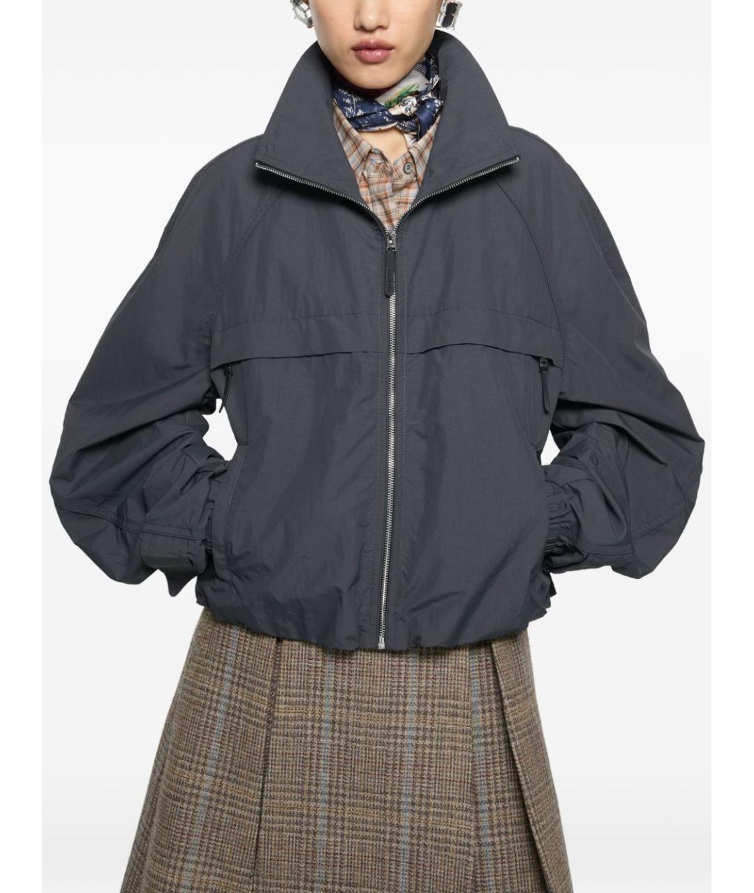 ACNE STUDIOS Серая полиэстеровая куртка, фото 5