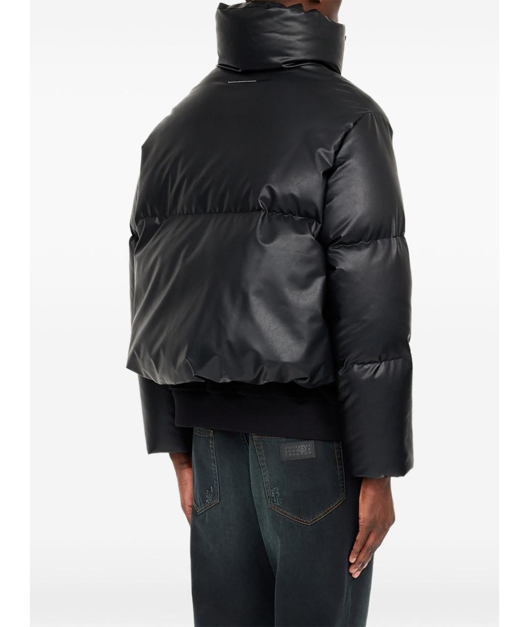 MM6 MAISON MARGIELA Черная вискозная куртка, фото 5