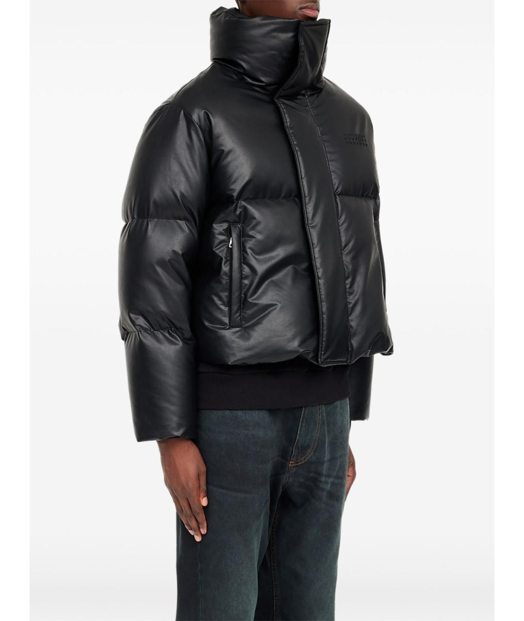 MM6 MAISON MARGIELA Черная вискозная куртка, фото 4