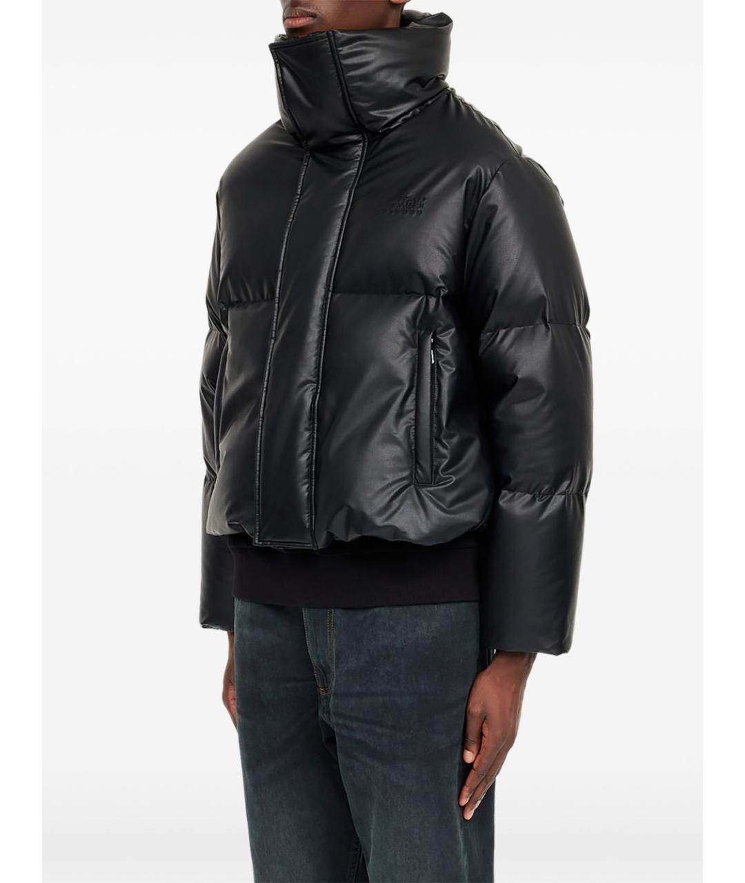 MM6 MAISON MARGIELA Черная вискозная куртка, фото 3