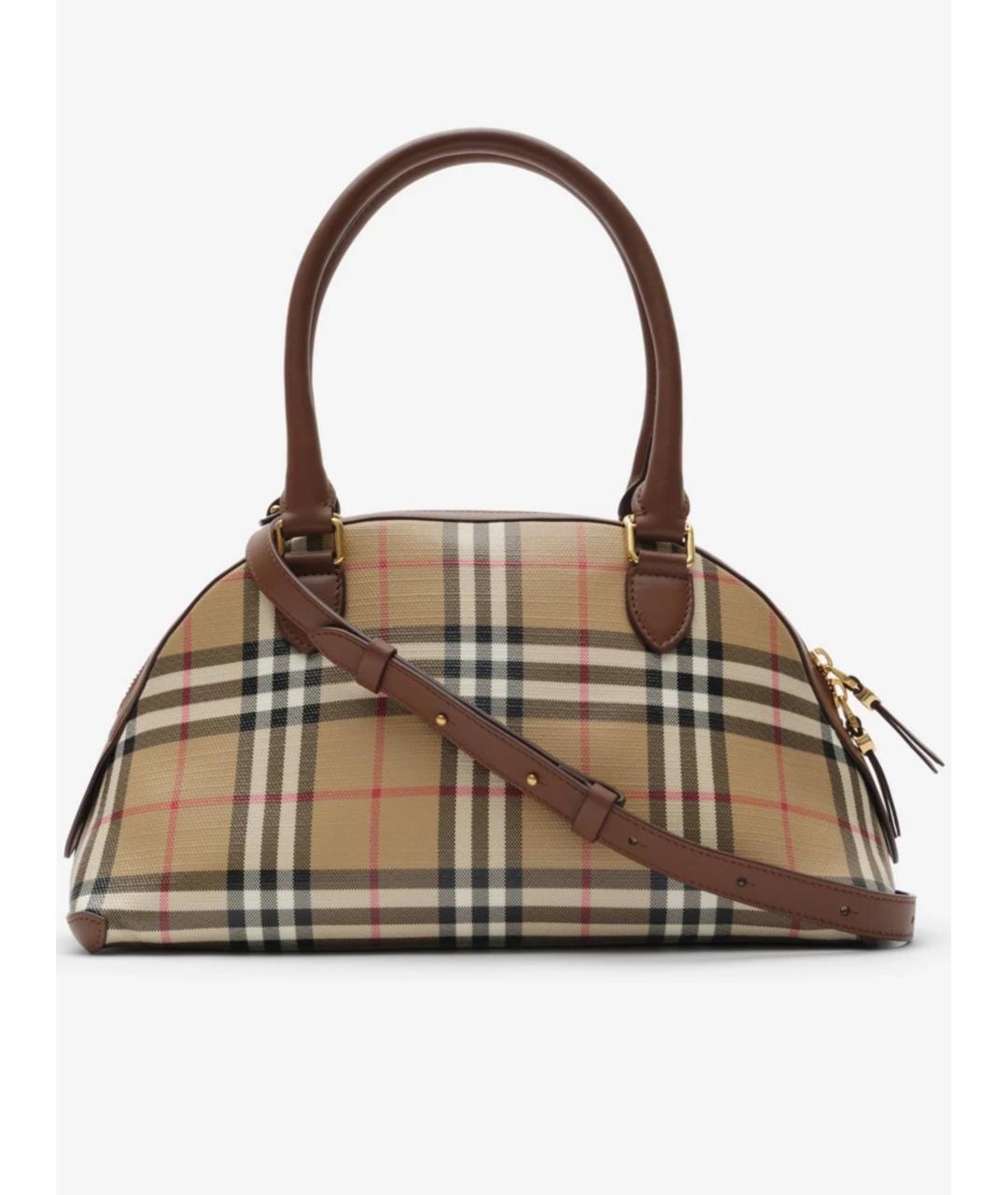 BURBERRY Бежевая хлопковая сумка тоут, фото 3