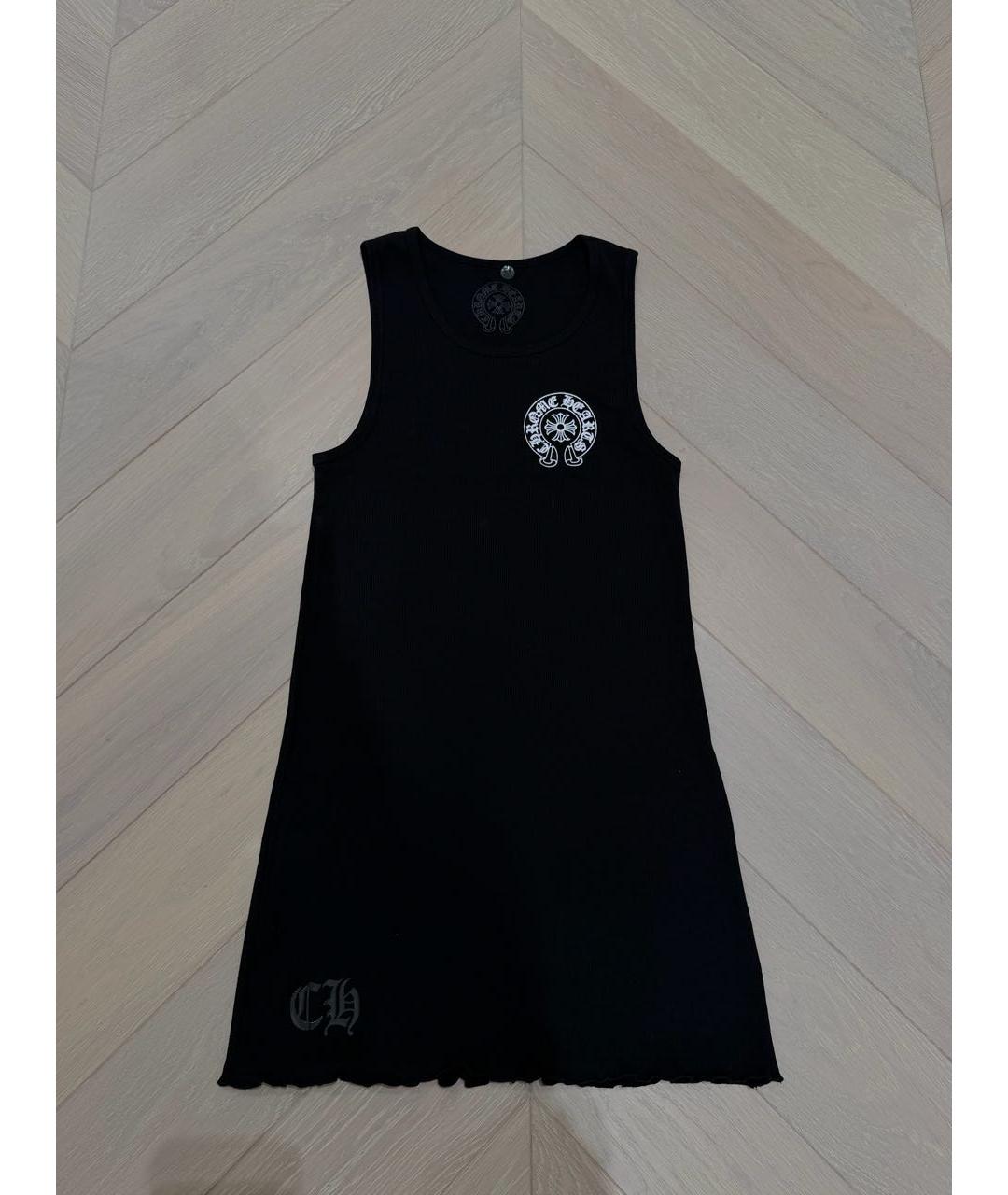 CHROME HEARTS Черная хлопковая майка, фото 9