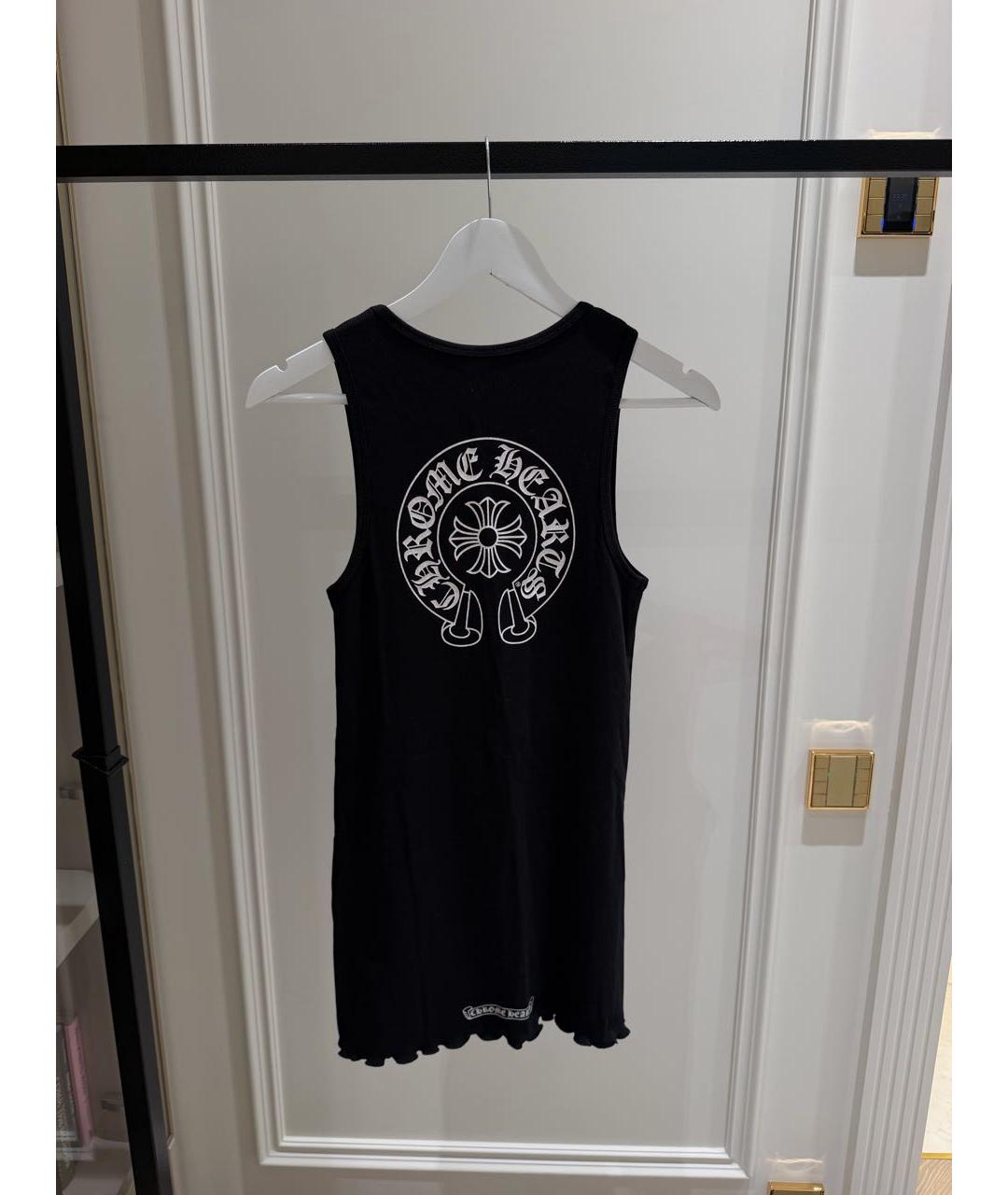 CHROME HEARTS Черная хлопковая майка, фото 3