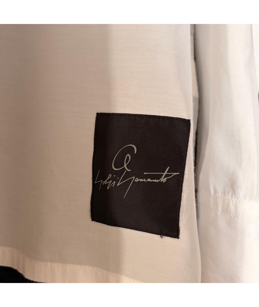 YOHJI YAMAMOTO Белая хлопковая классическая рубашка, фото 7