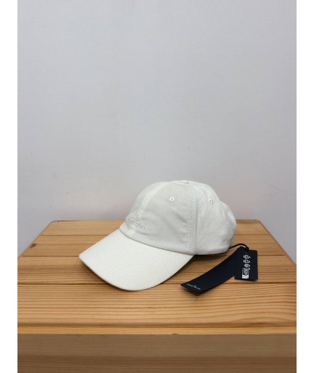 STONE ISLAND Бежевая хлопковая кепка/бейсболка, фото 5