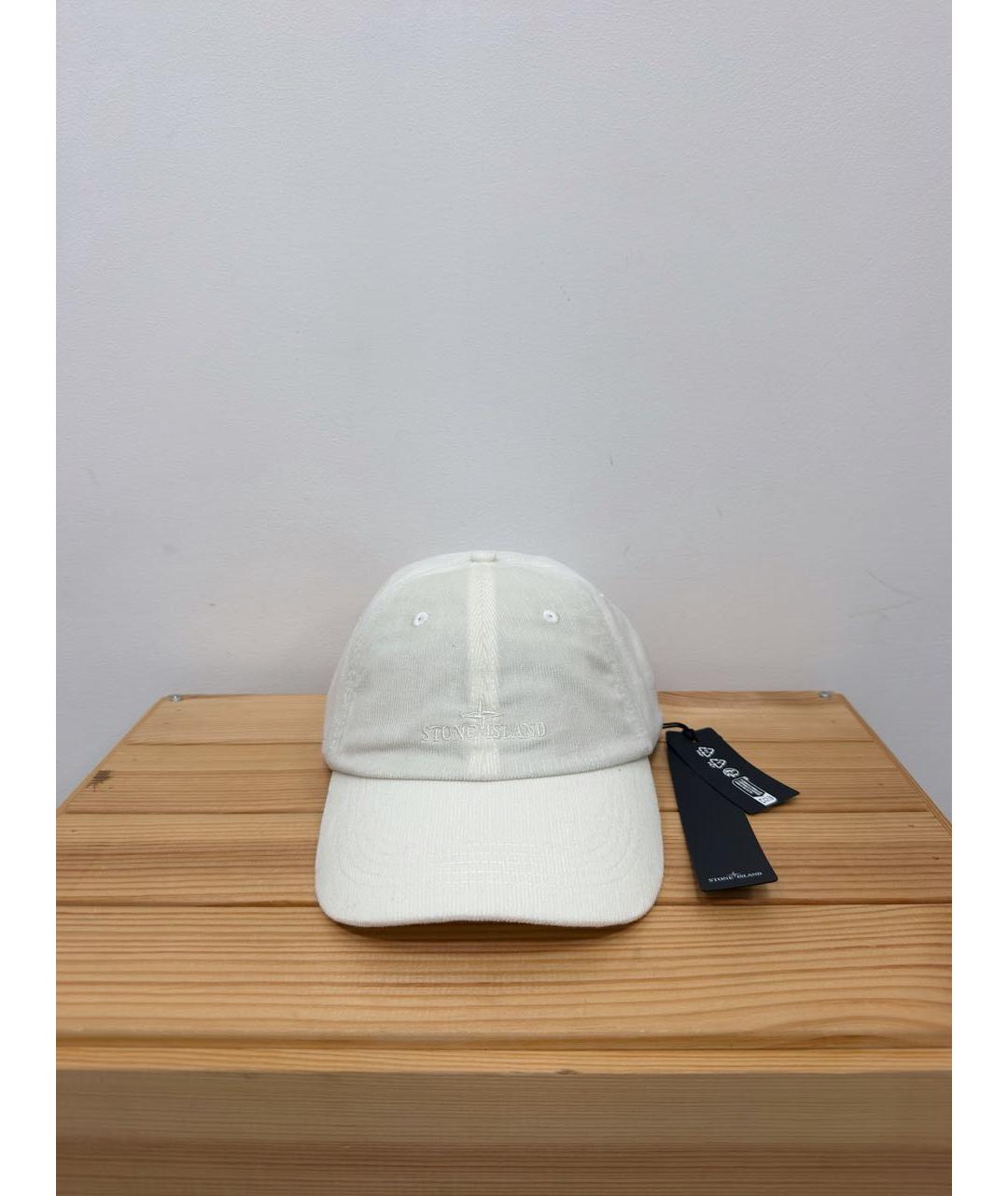 STONE ISLAND Бежевая хлопковая кепка/бейсболка, фото 2