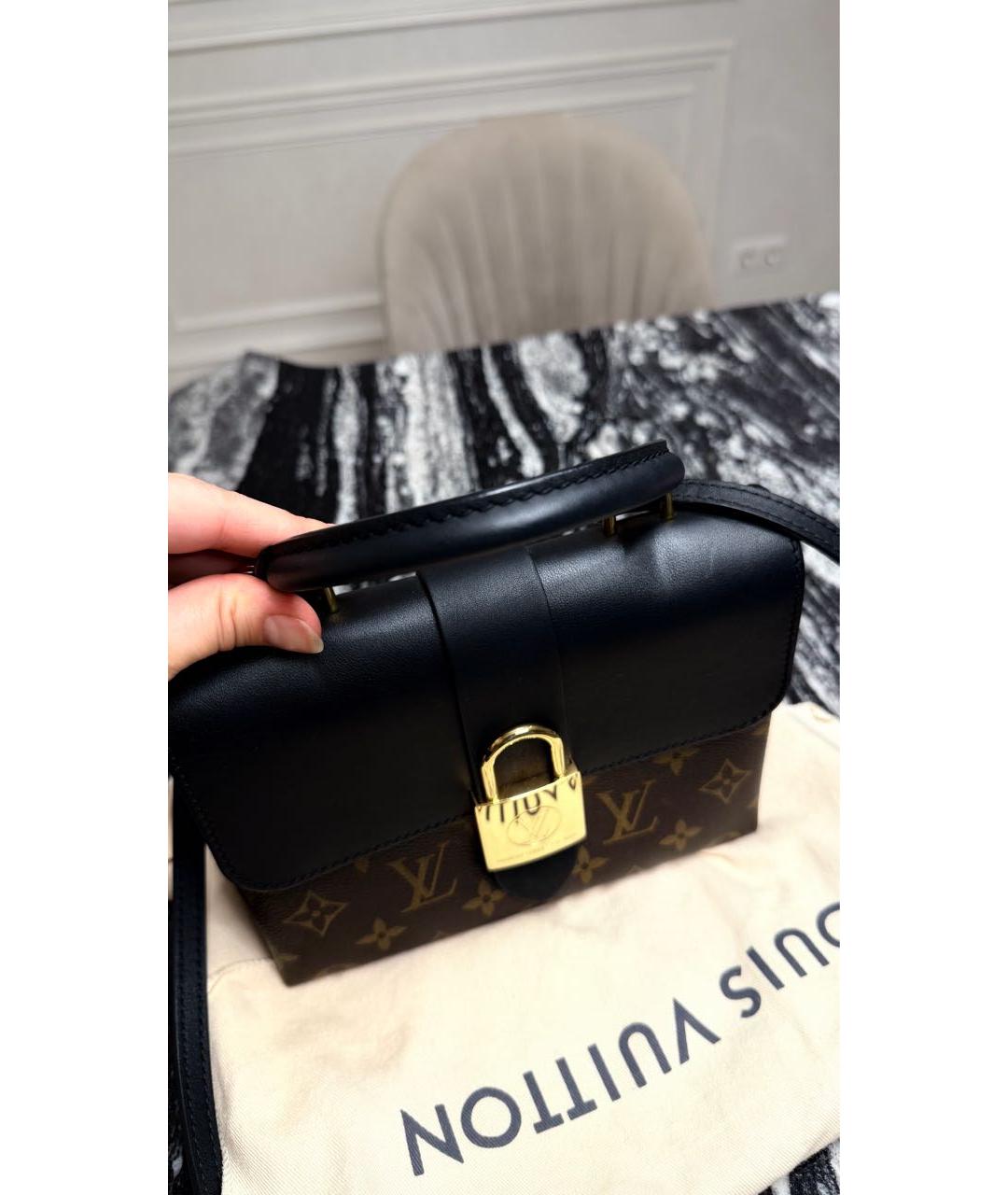 LOUIS VUITTON Коричневая кожаная сумка через плечо, фото 2
