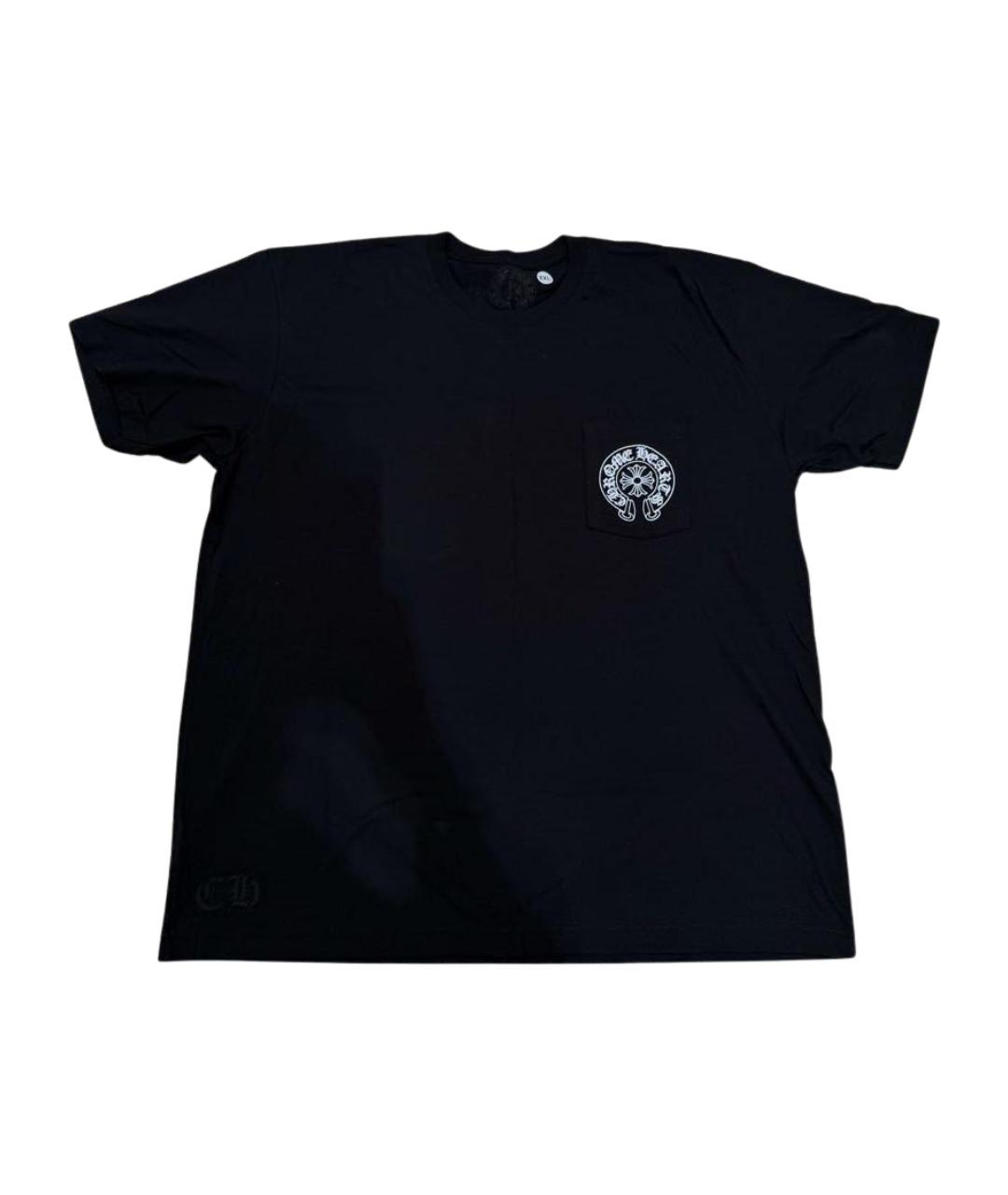 CHROME HEARTS Черная хлопковая футболка, фото 1