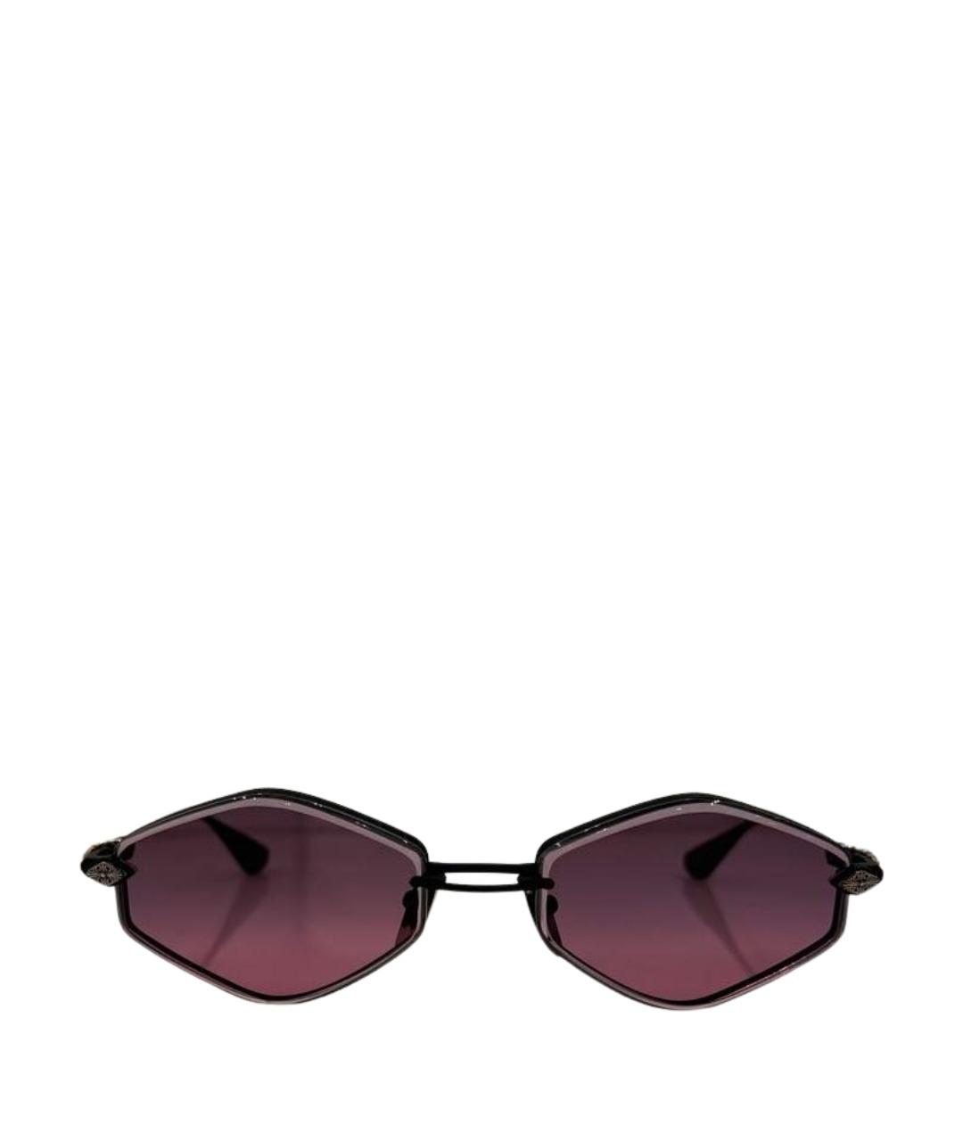 CHROME HEARTS Черные металлические солнцезащитные очки, фото 1