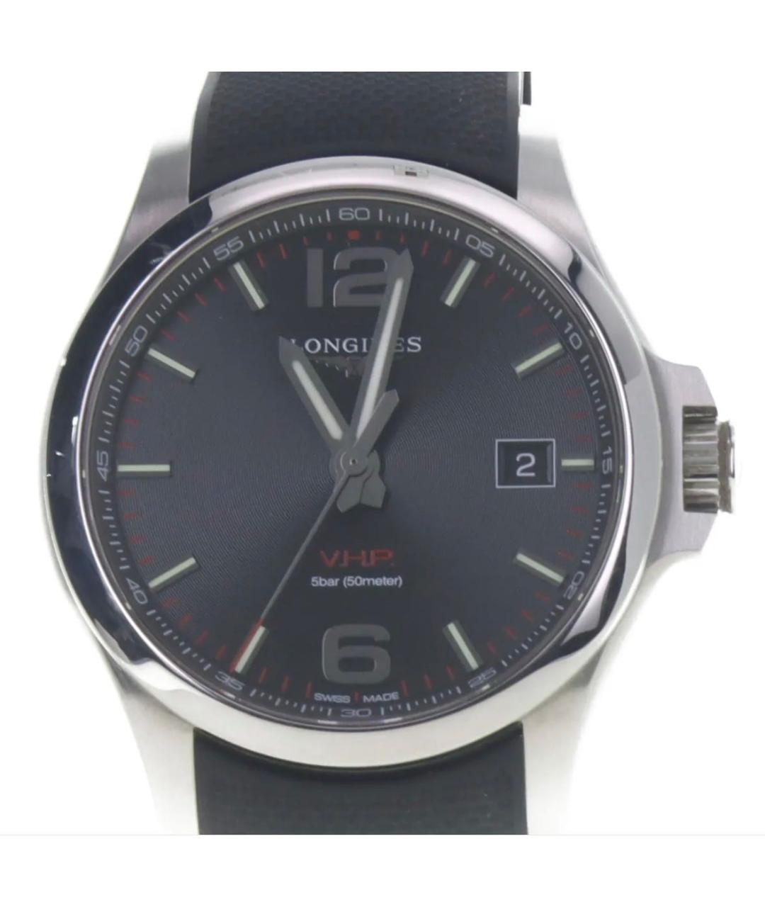 LONGINES Черные часы, фото 2