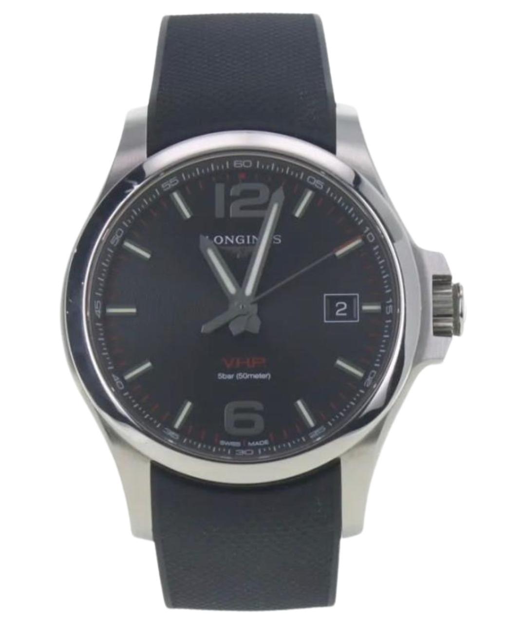 LONGINES Черные часы, фото 1