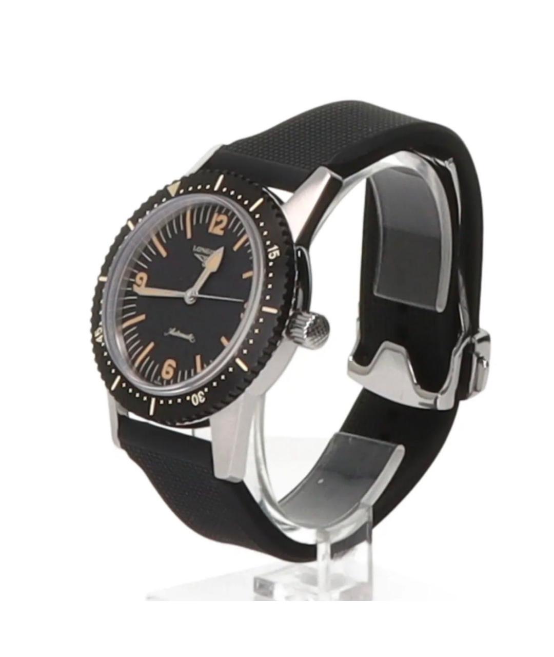 LONGINES Черные часы, фото 3