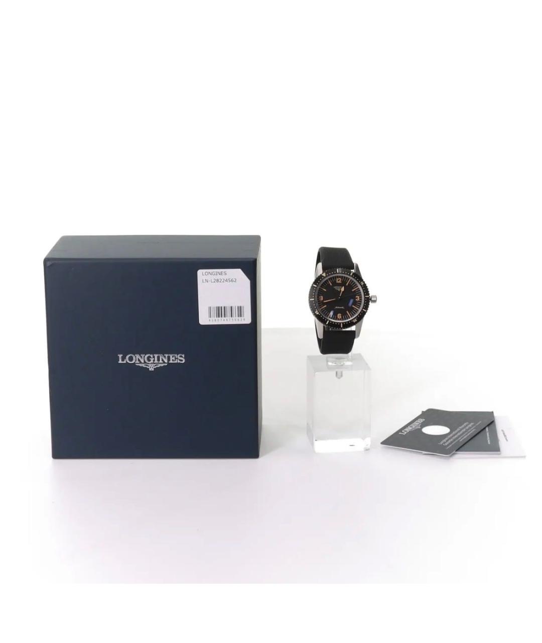 LONGINES Черные часы, фото 6