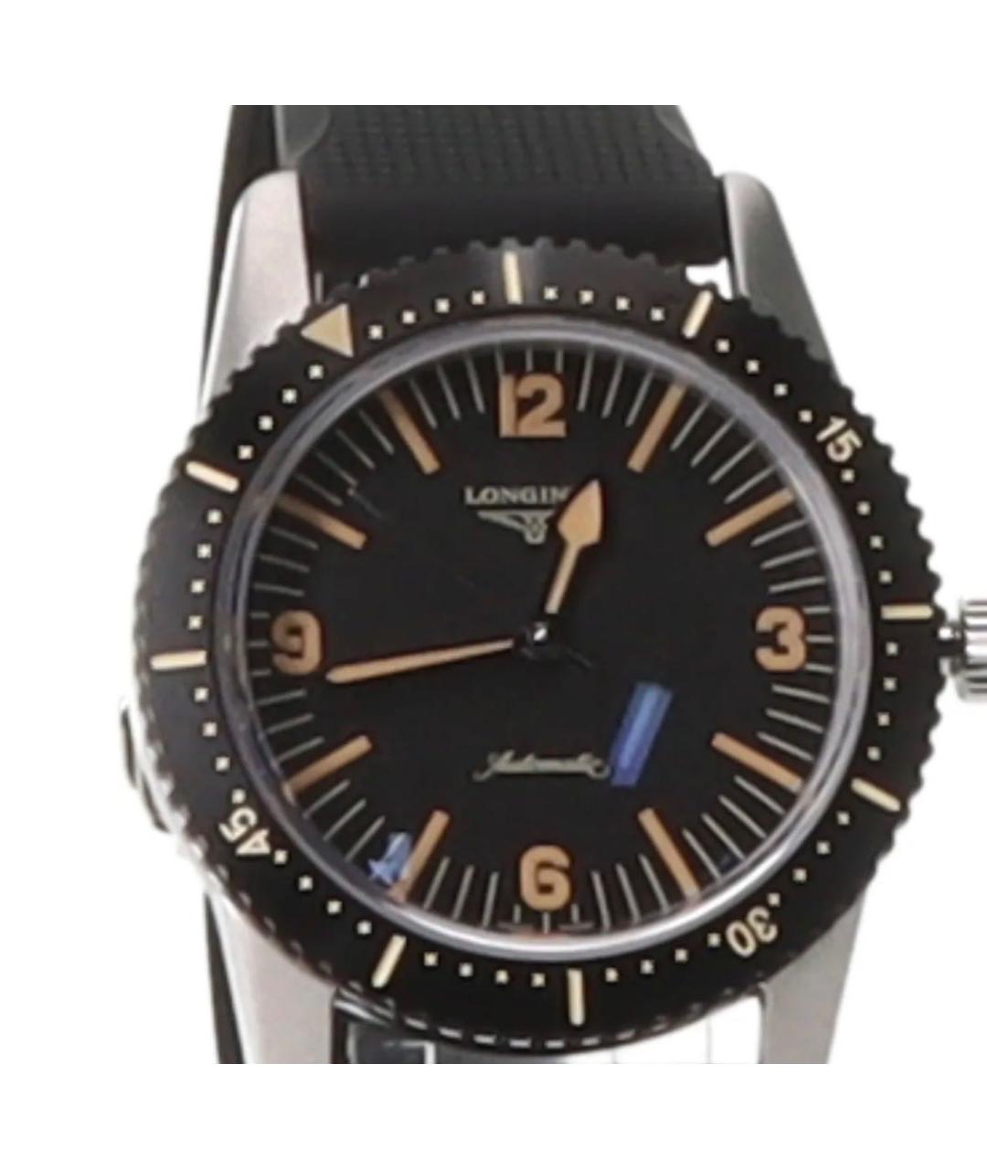 LONGINES Черные часы, фото 2
