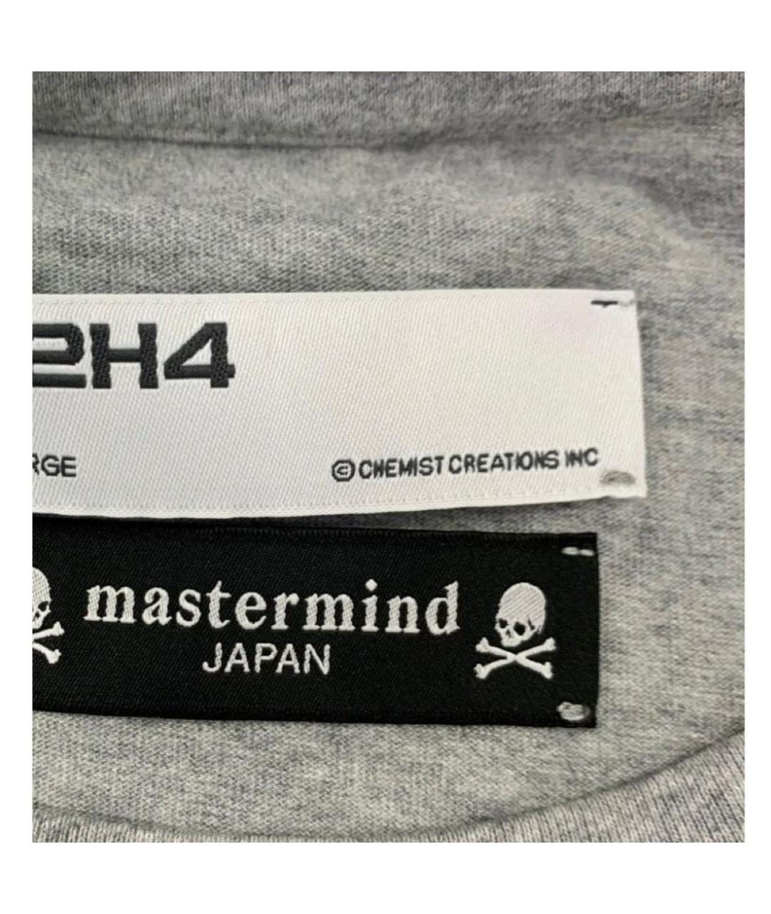 MASTERMIND JAPAN Серая хлопковая футболка, фото 4
