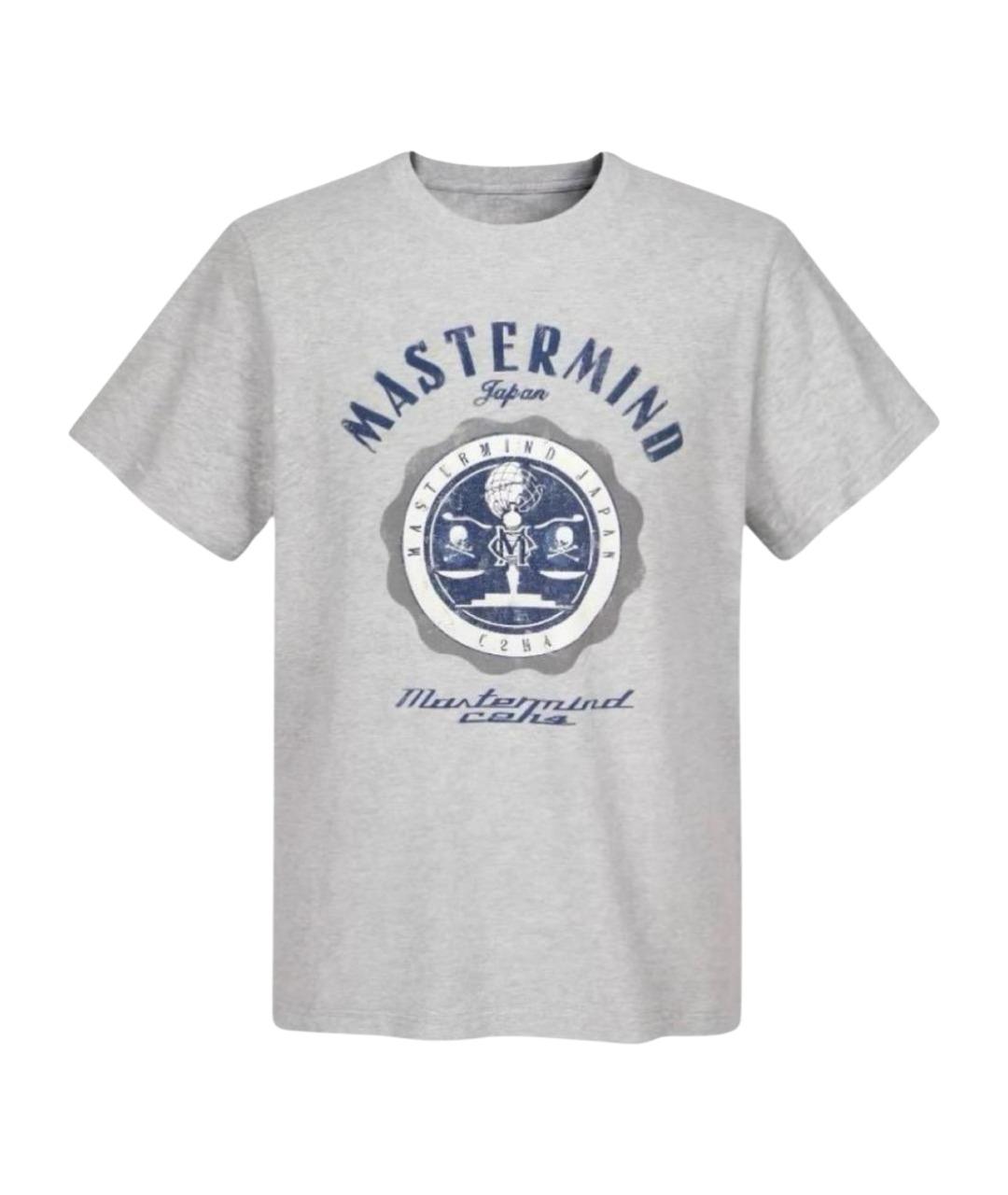 MASTERMIND JAPAN Серая хлопковая футболка, фото 1