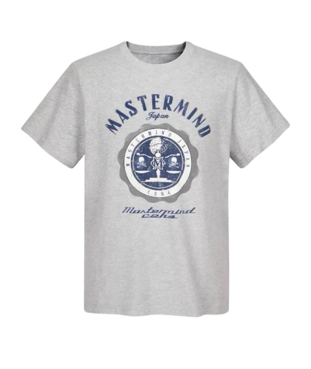 MASTERMIND JAPAN Серая хлопковая футболка, фото 6