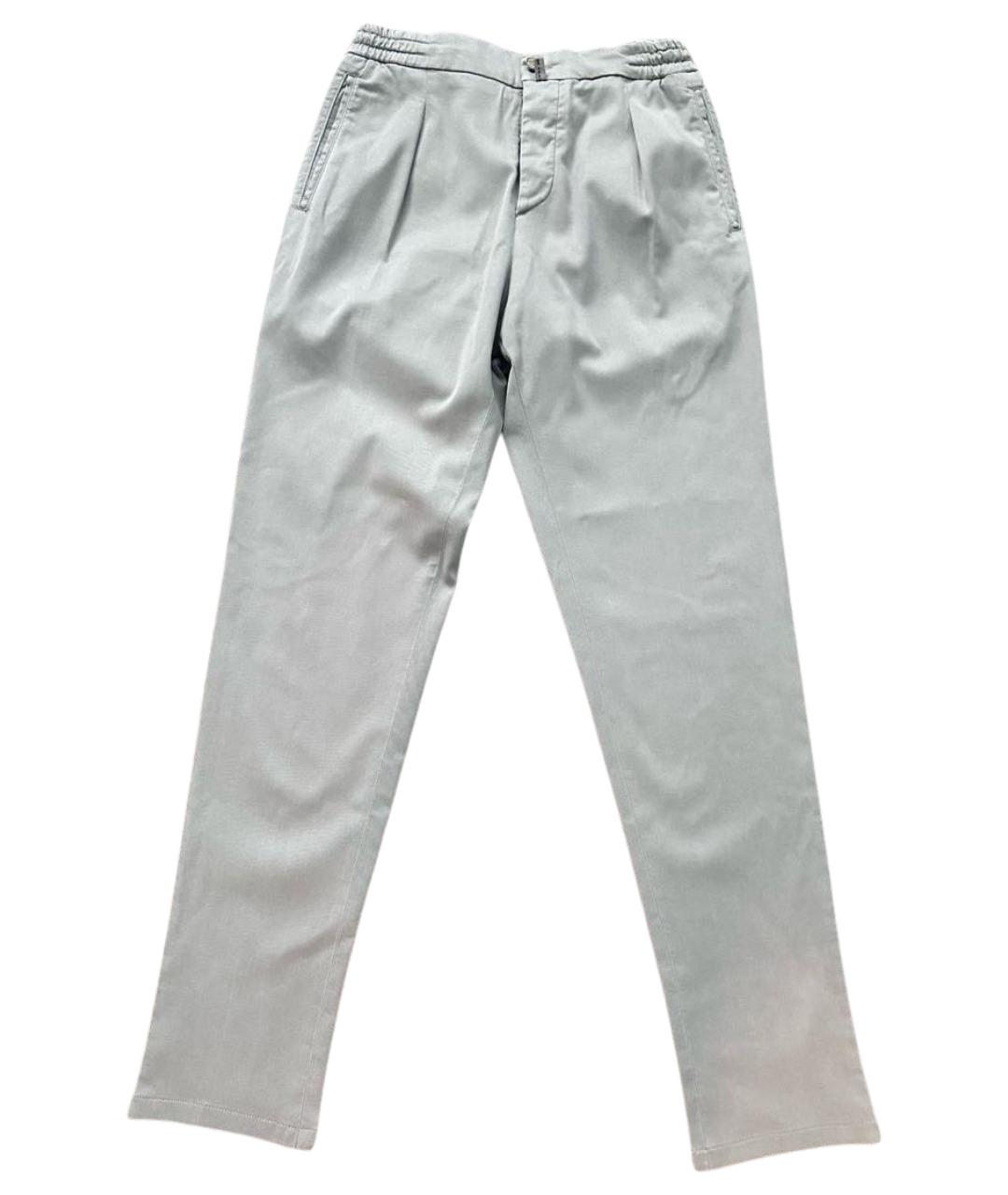 KITON Бежевые лиоцелловые брюки чинос, фото 1