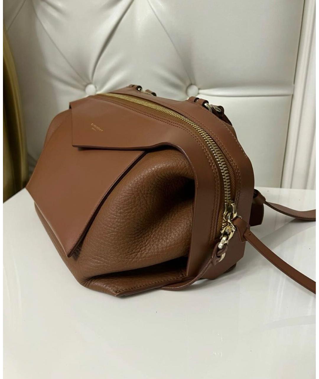 GIVENCHY Коричневая кожаная сумка тоут, фото 2