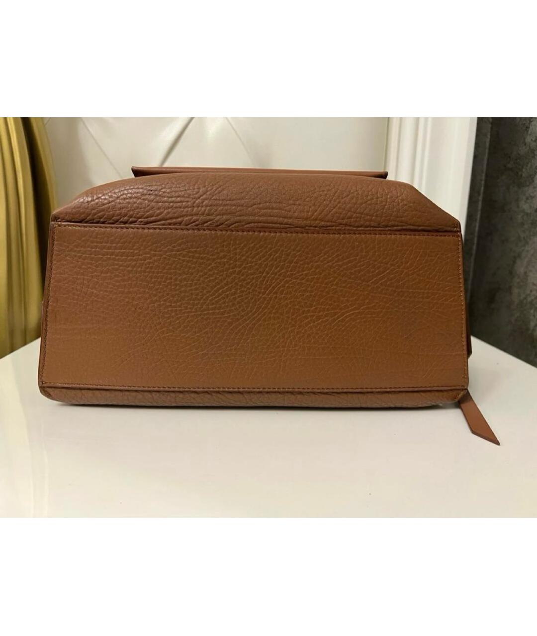 GIVENCHY Коричневая кожаная сумка тоут, фото 5